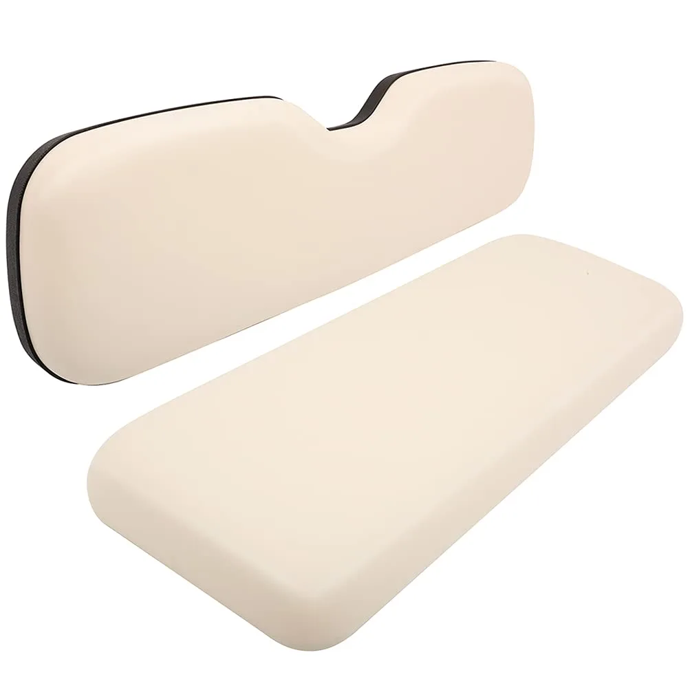 ILVGOLF White Golf Cart Flip Rear Seat Cushion Set
