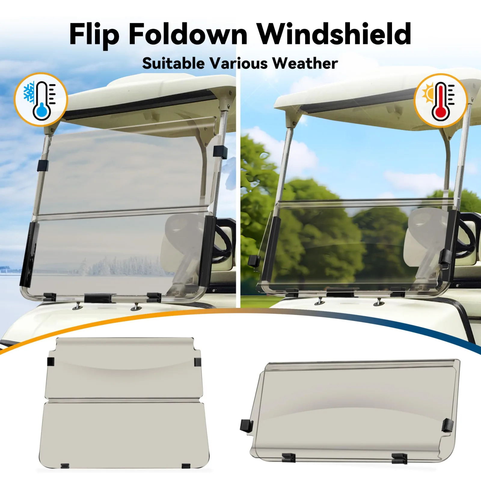 Mixopoly Tinted Windshield for Yamaha G22 2003-2006 image 3