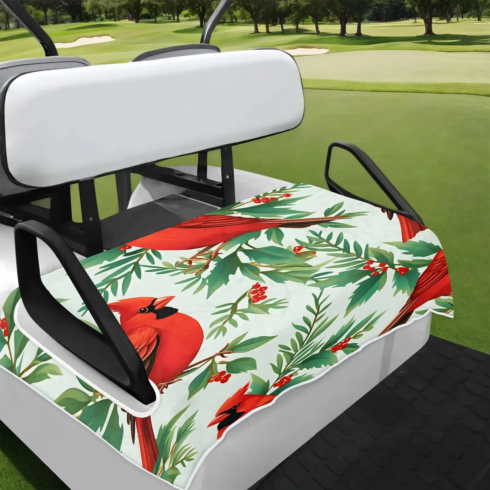 Tiveruda Golf Cart Seat Cover for Double Seats, 51 x 31 in.