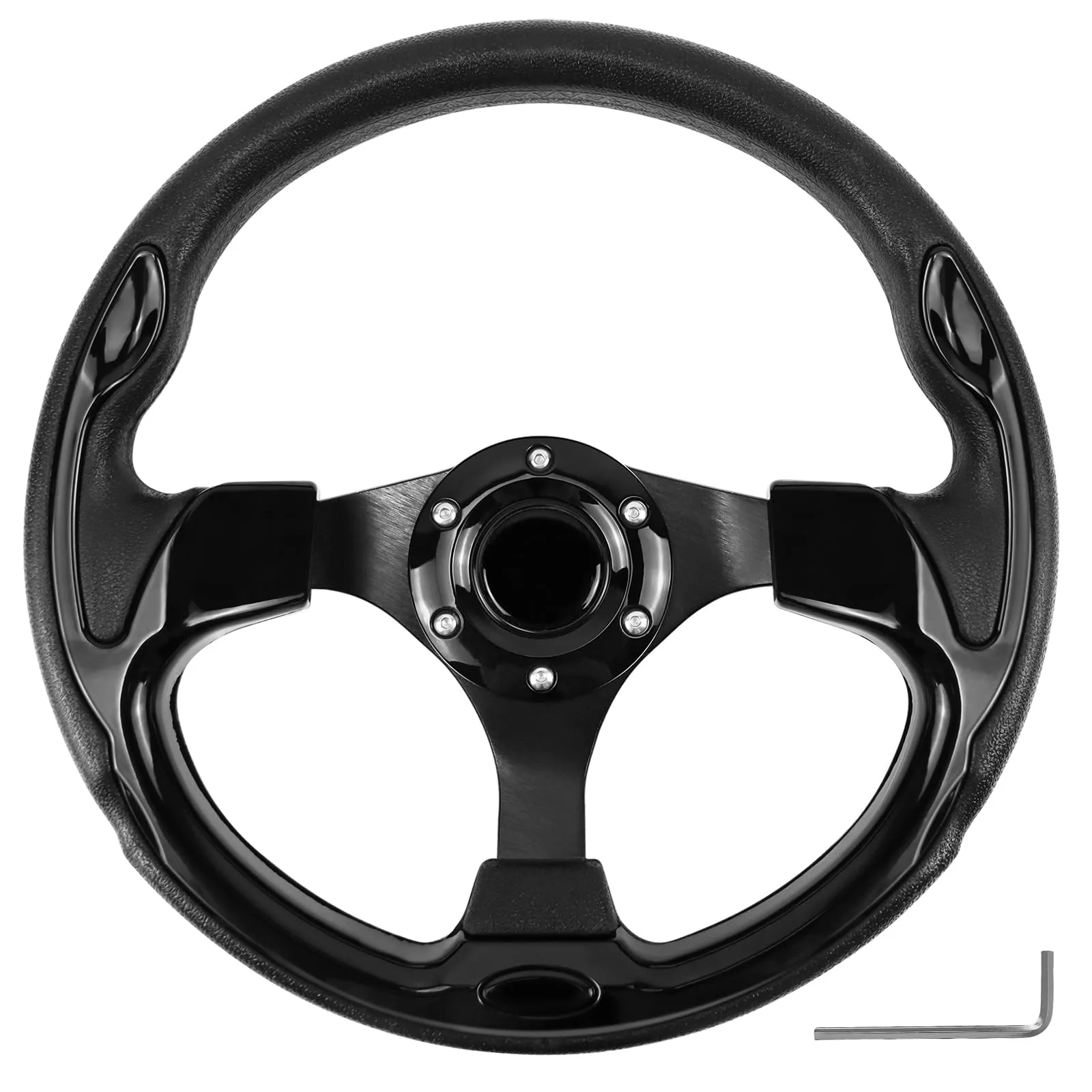 QYMOPAY 12.5-Inch Golf Cart Steering Wheel QSW1009-001