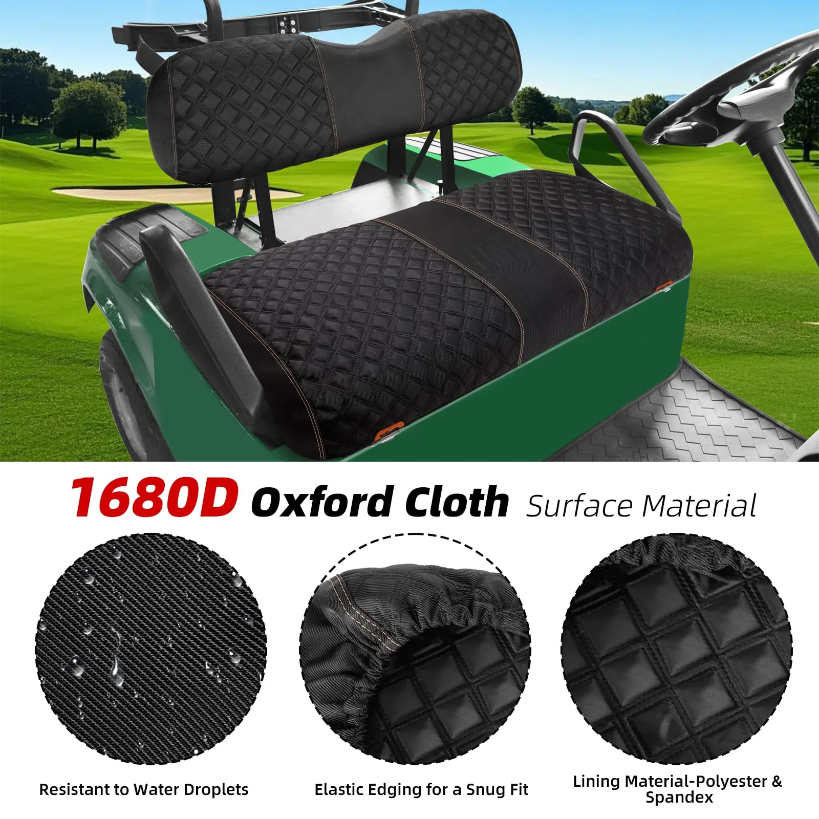 Roykaw Front Seat Covers for E-Z-G-O TXT Golf Cart image 2