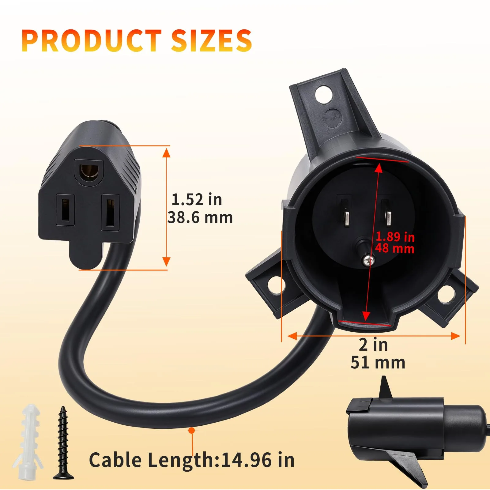 AHKWK DS-01 Charging Port Adapter for Club Car Precedent image 2
