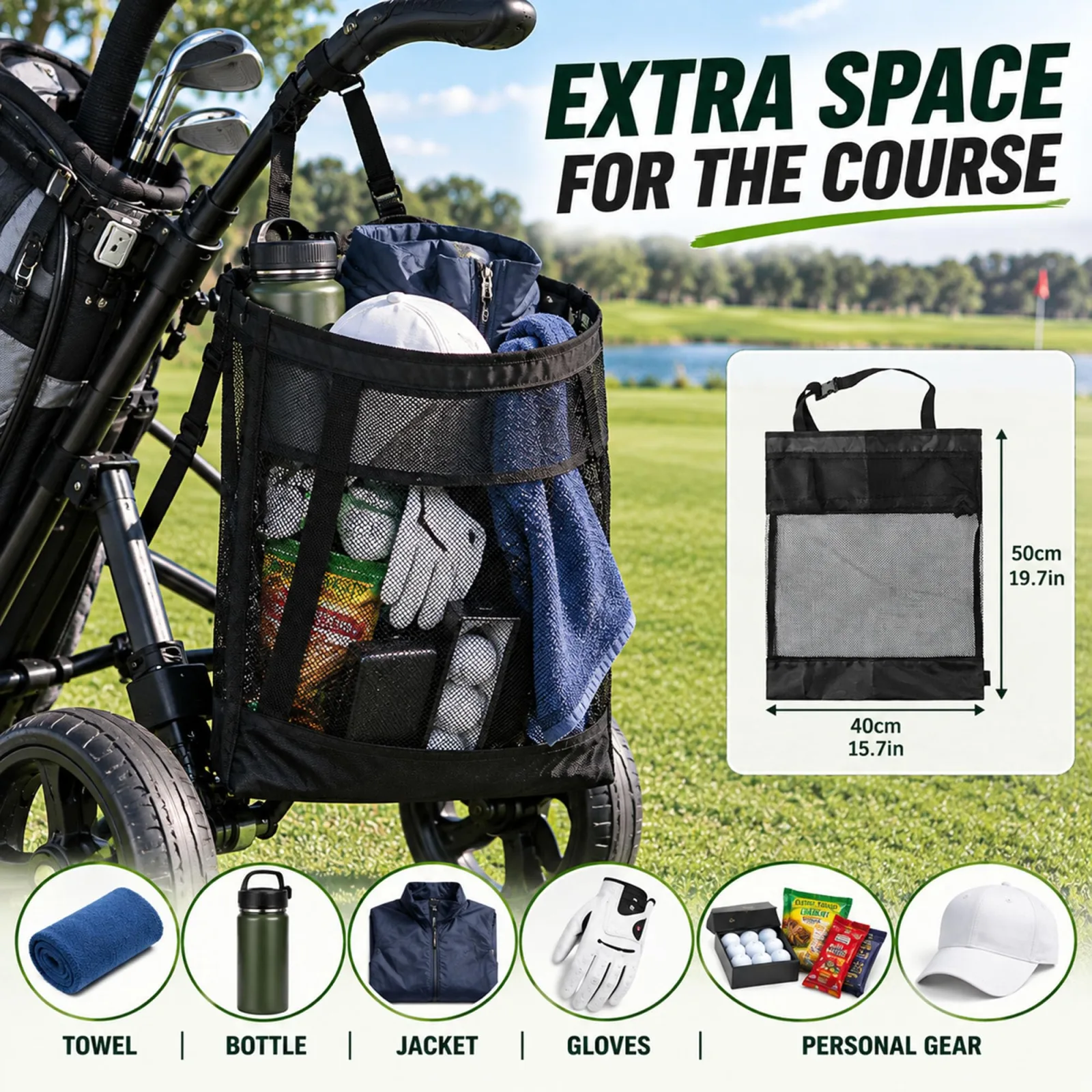 Generic Storage Bag for Izzo Rover 3-Wheel Push Cart image 4