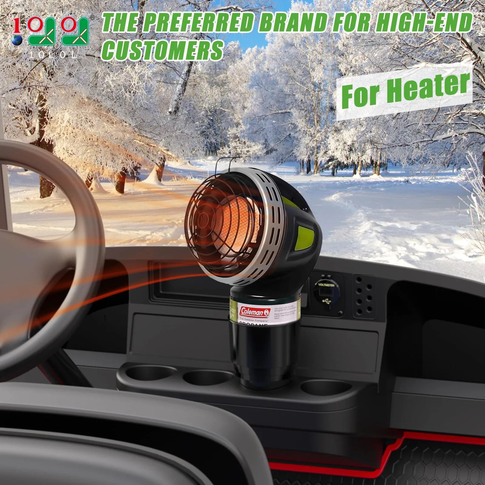 10L0L Golf Cart Propane Heater Cup Holder Insert image 2