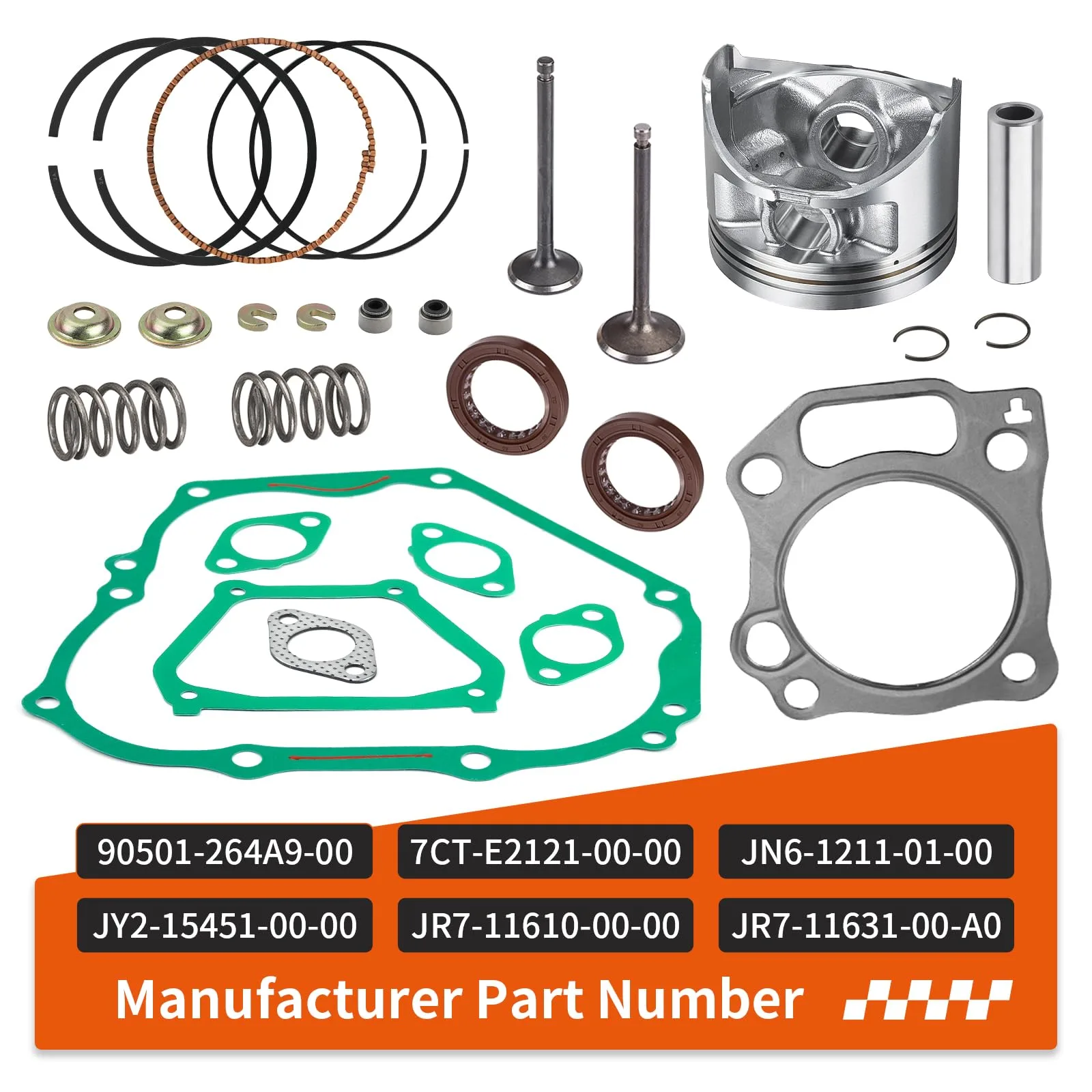 zozoye Yamaha Golf Cart Engine Top-End Rebuild Kit image 2