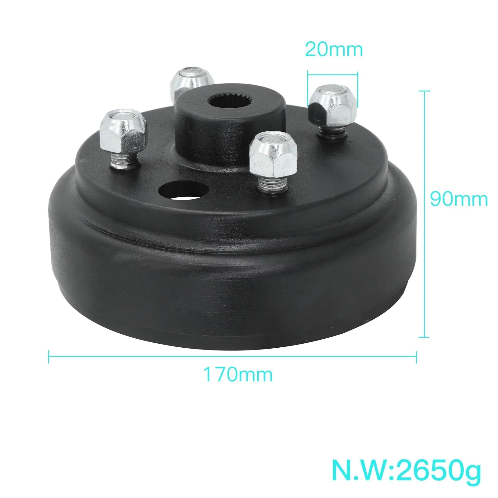 QIJUQKXI 5-Piece Golf Cart Brake Hub and Drum Set image 3