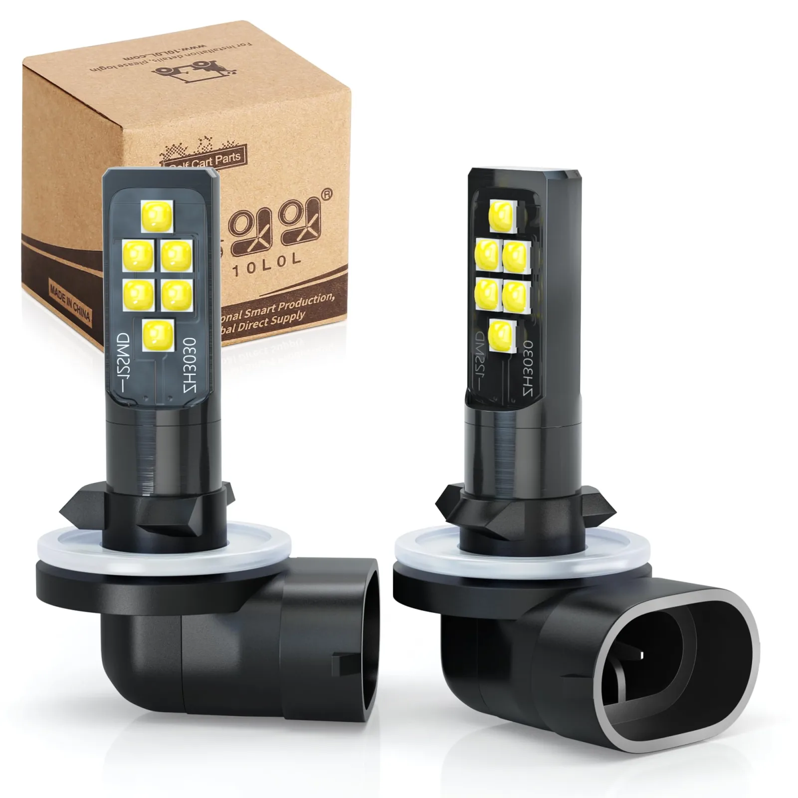 10L0L 12V Golf Cart Headlight Bulbs 101988101, 2-Pack