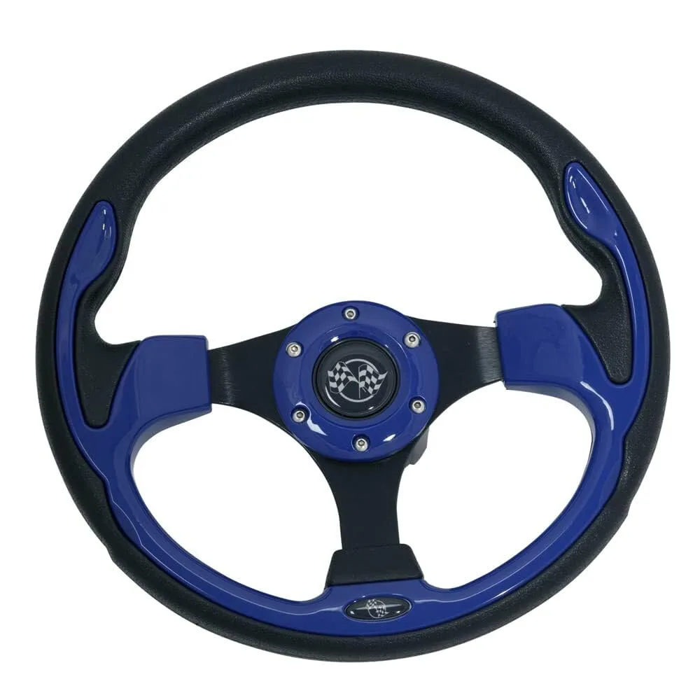 GTW 12.5-Inch Blue Steering Wheel for E-Z-GO TXT image 2