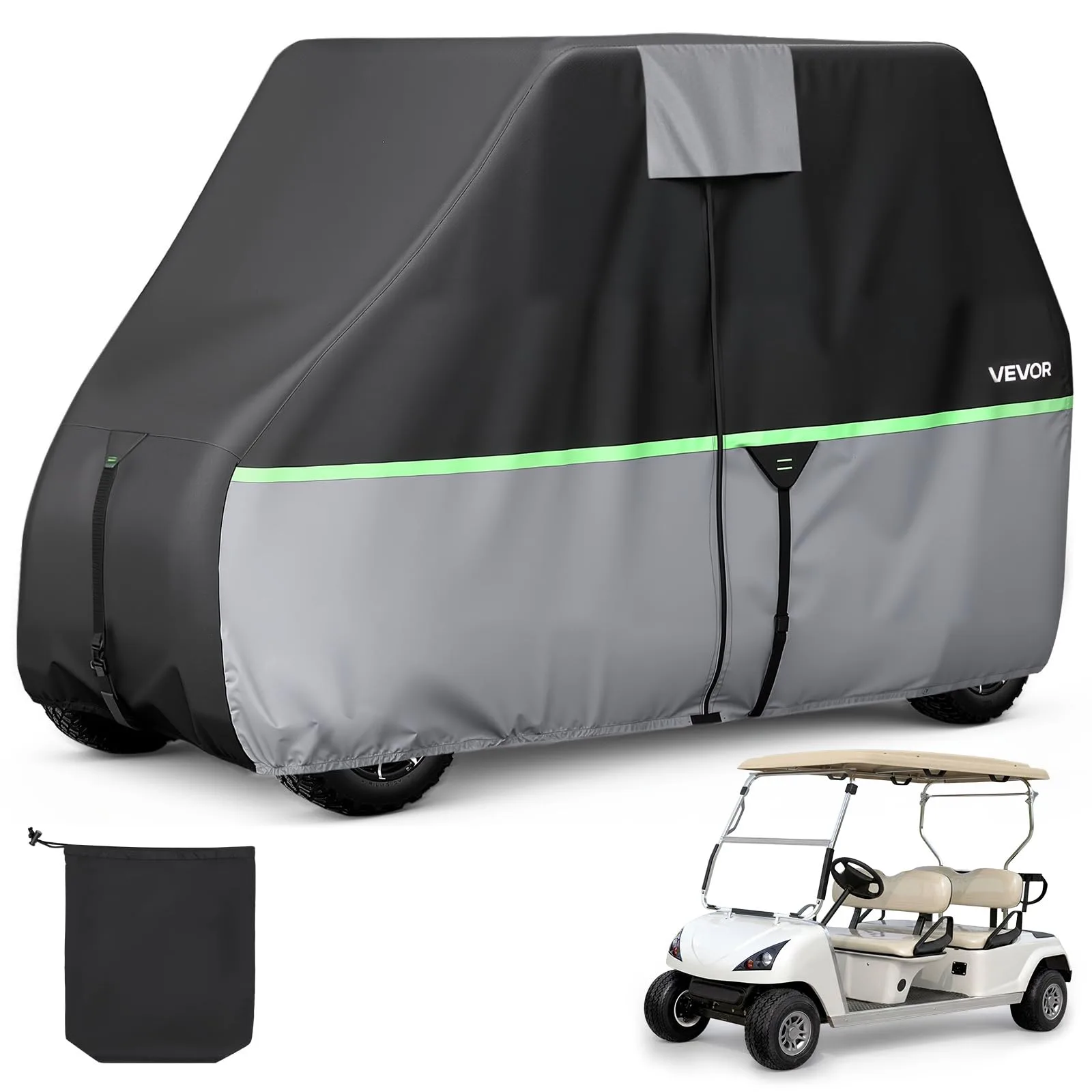 VEVOR 2+2/4 Passenger Golf Cart Cover