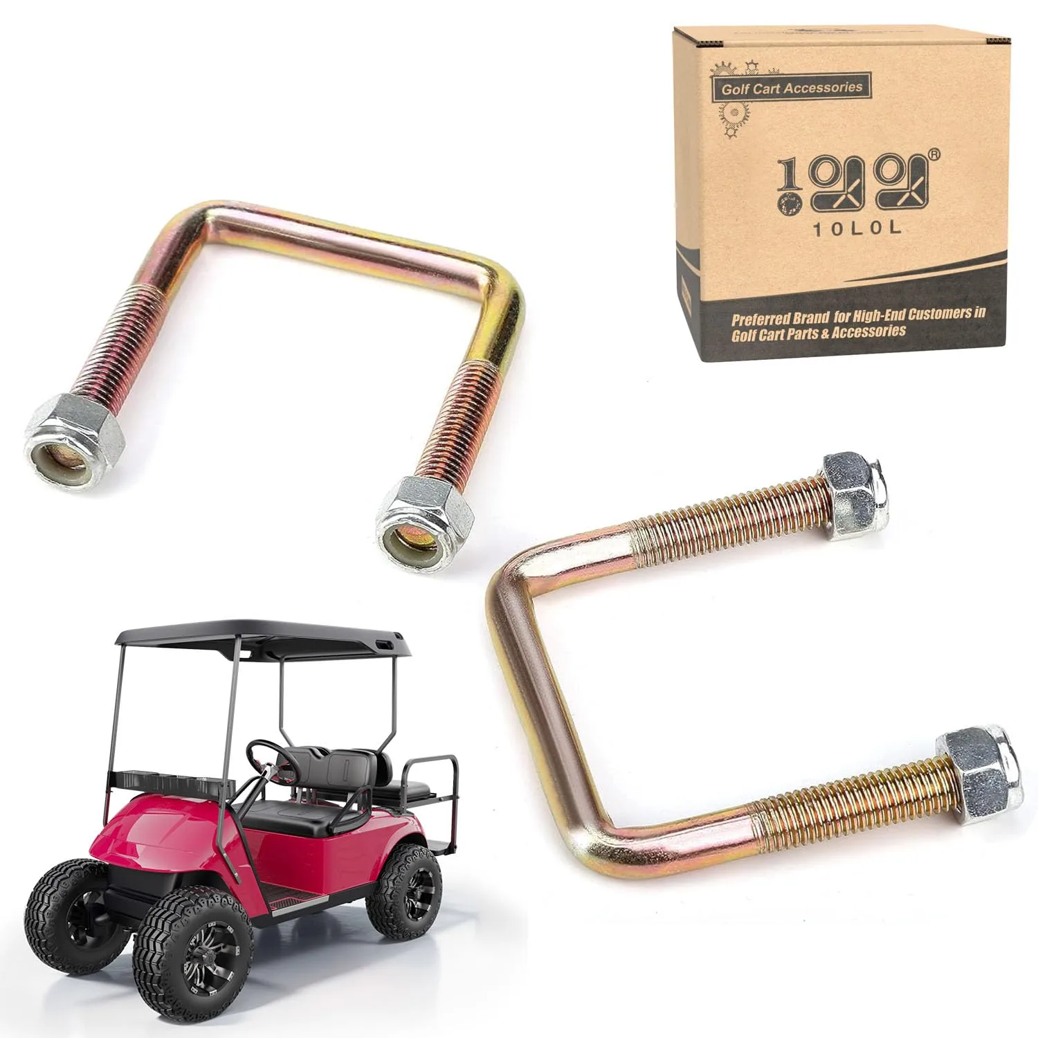 10L0L Rear Leaf Spring U-Bolt Set for E-Z-GO TXT