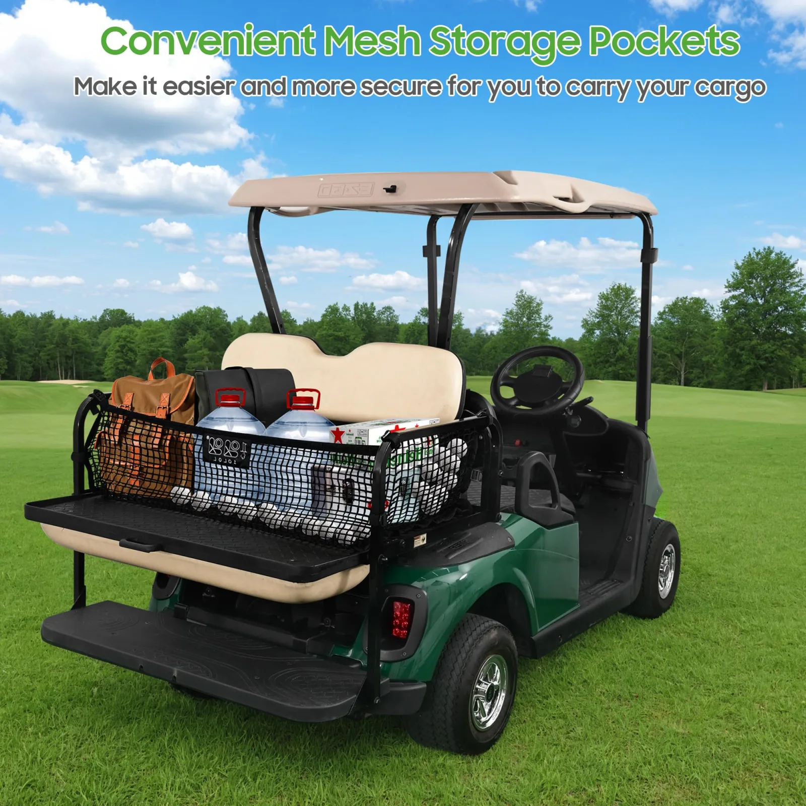 10L0L Flip-Folding Rear Seat Kit for EZGO RXV image 3
