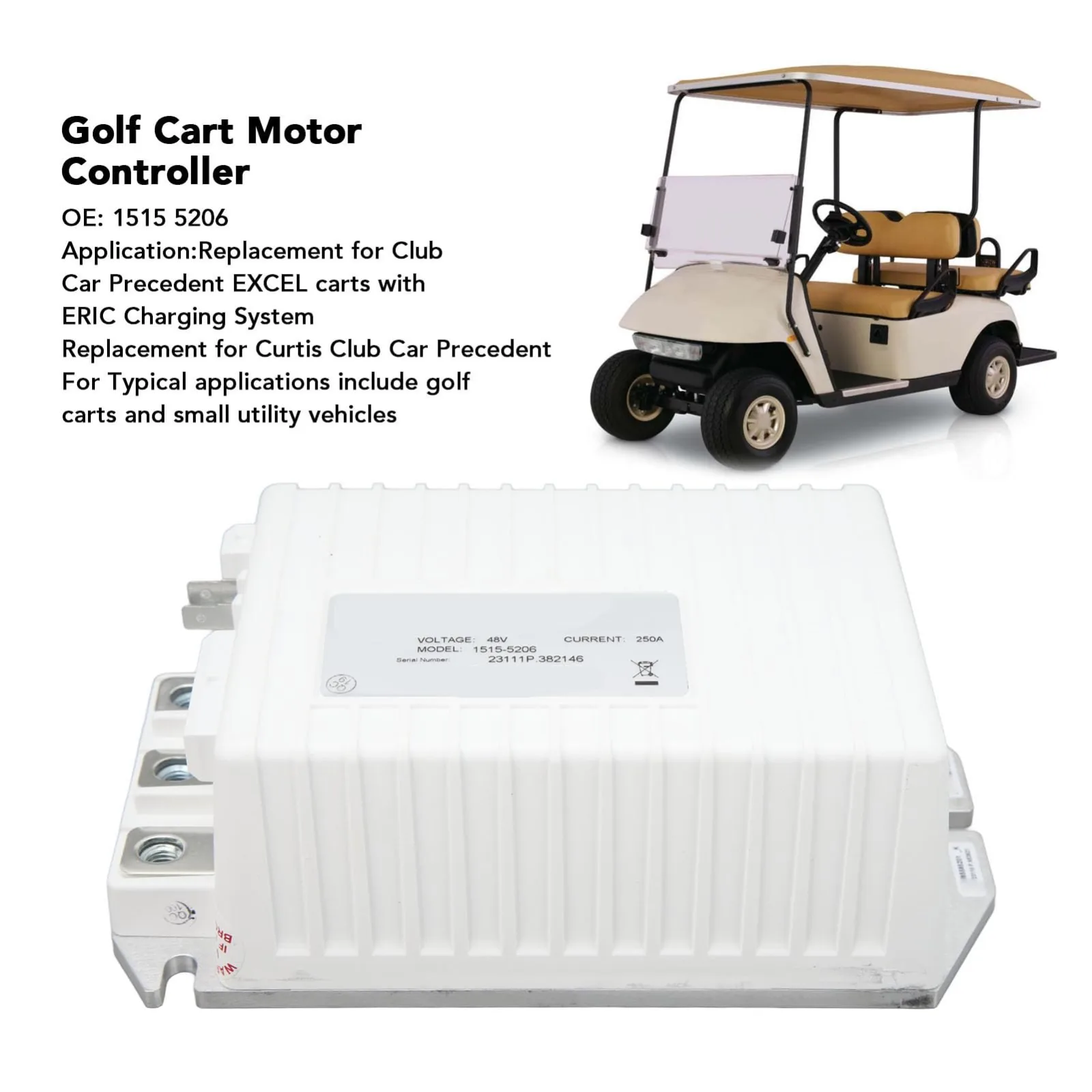 Klanata 250A Controller for Club Car Precedent 48V image 4