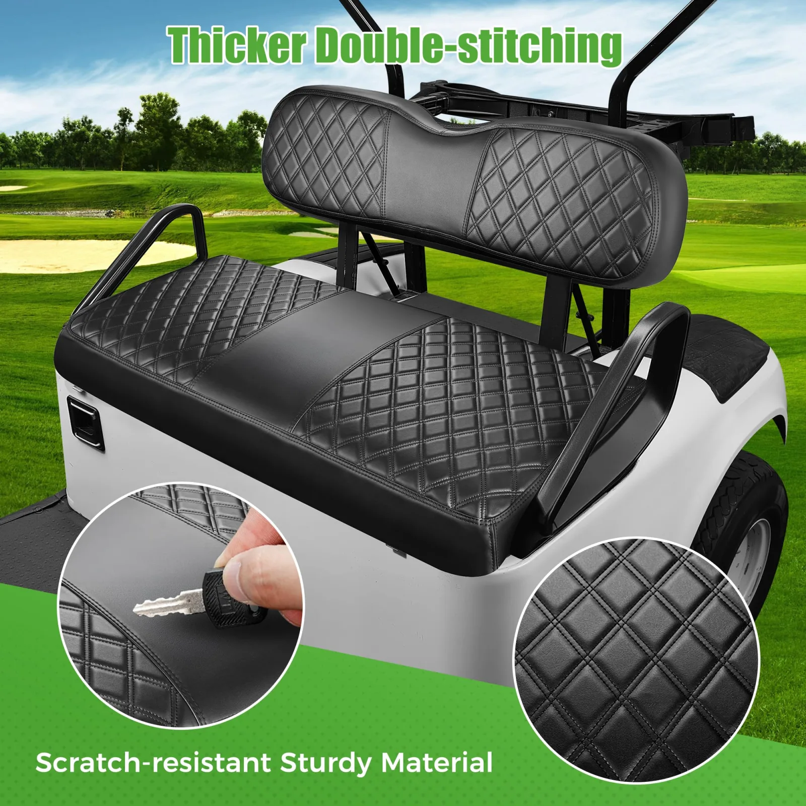 10L0L Front Seat Cover Set for E-Z-GO TXT image 4