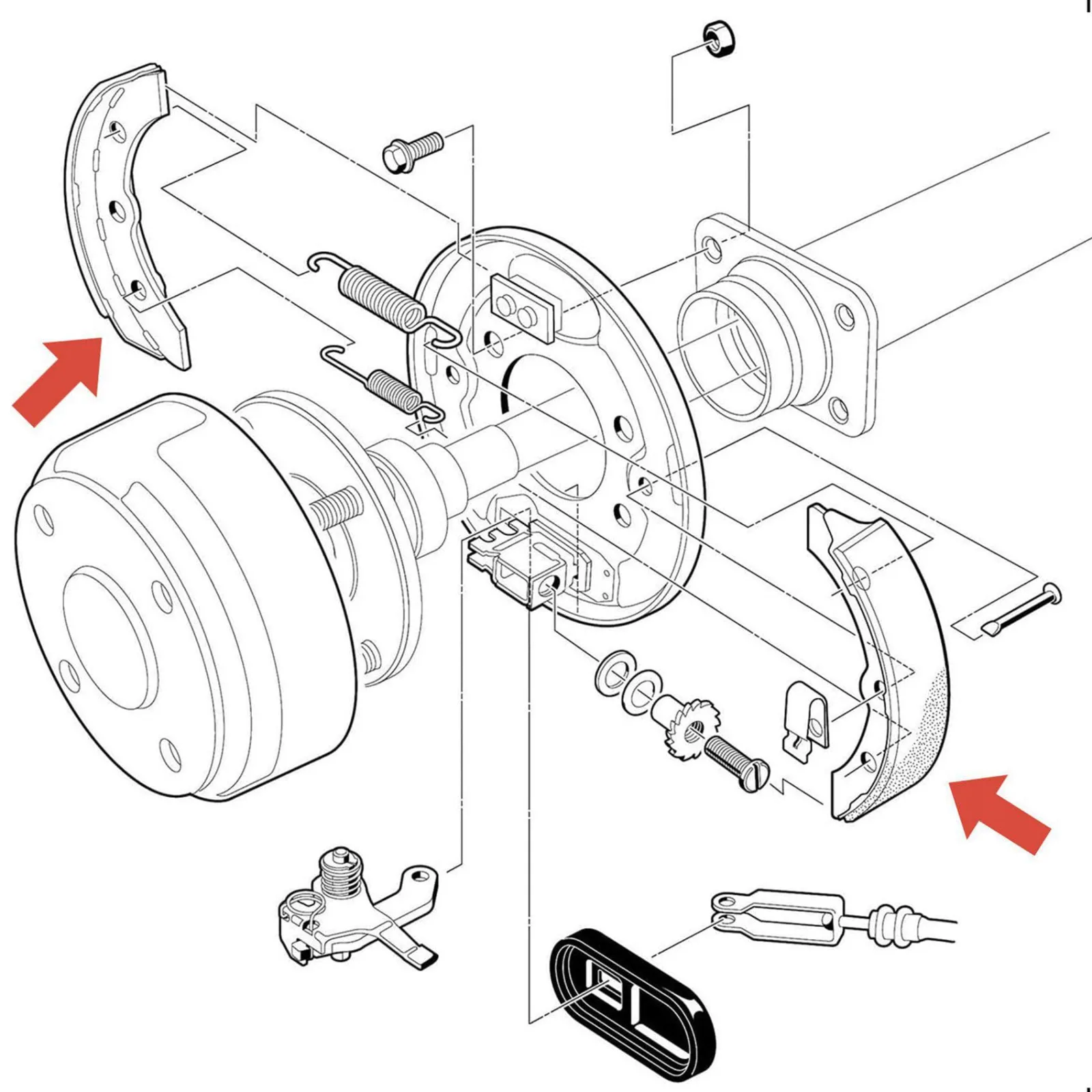 Cwmiibili Golf Cart Brake Shoes for Club Car image 2