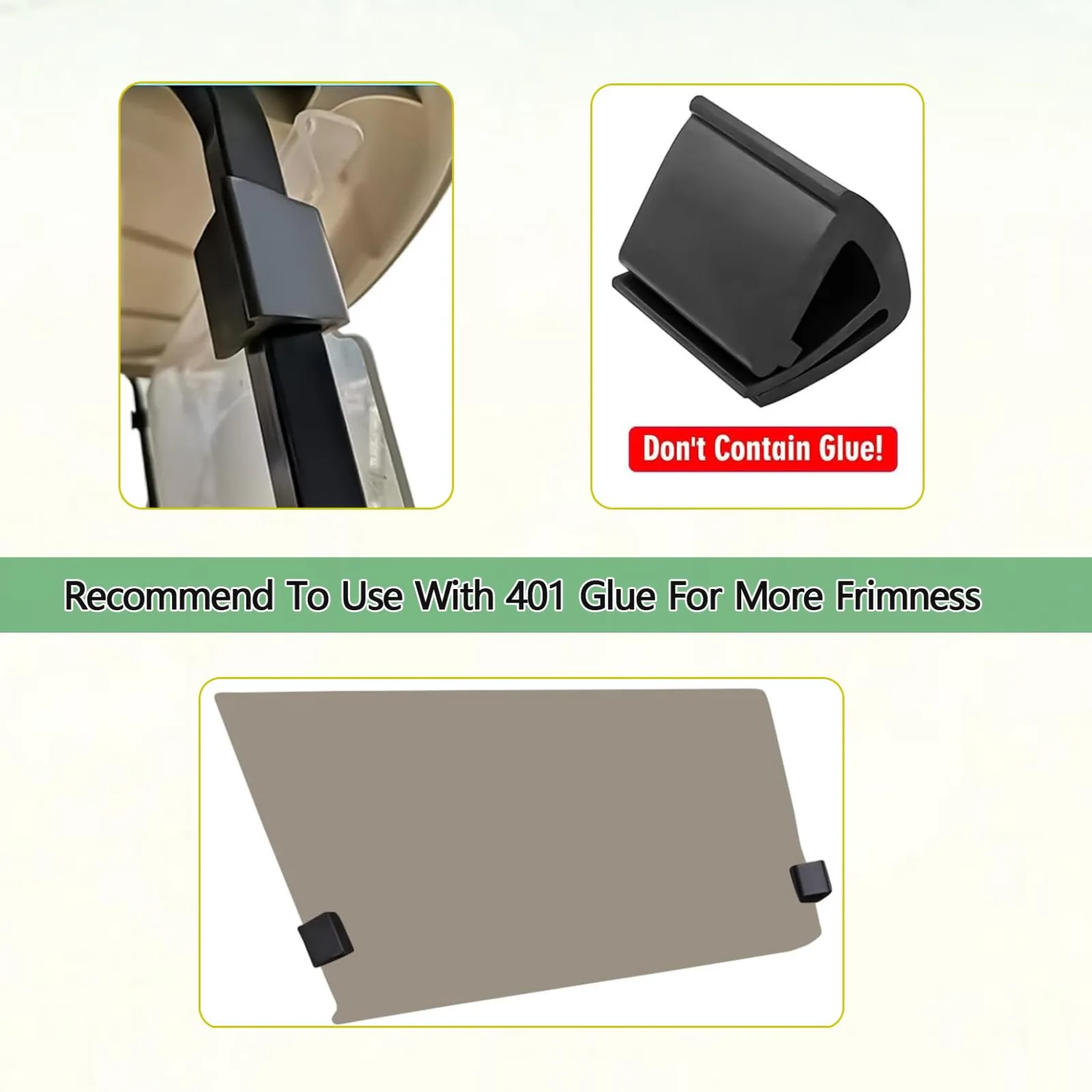 Drive Up Golf Cart Windshield Clips & Speaker Mount image 3