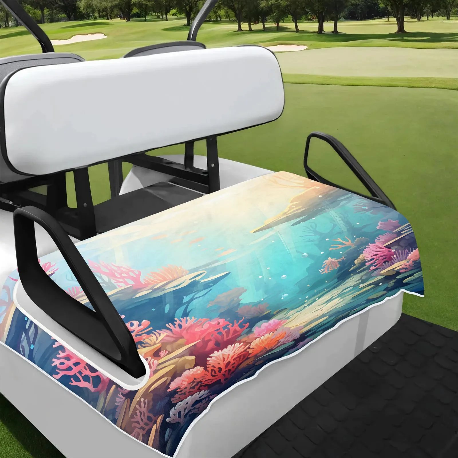 Tiveruda Golf Cart Seat Cover for Double Seats