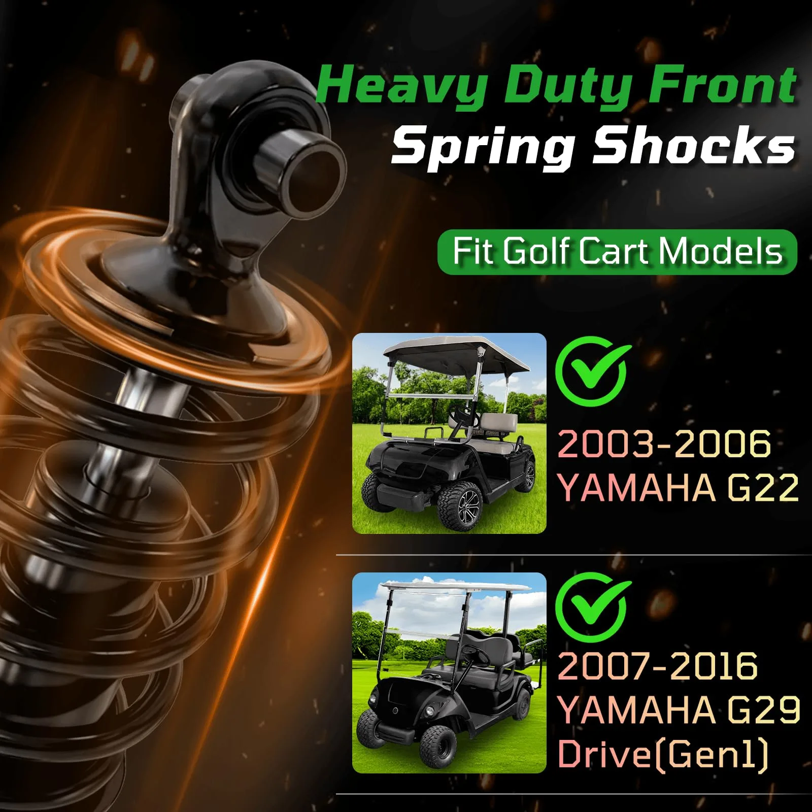 Cartalia Front Shock for Yamaha G22 & G29/Drive Gen1 (2003–2016) — JUO-F3350-20-00 image 2