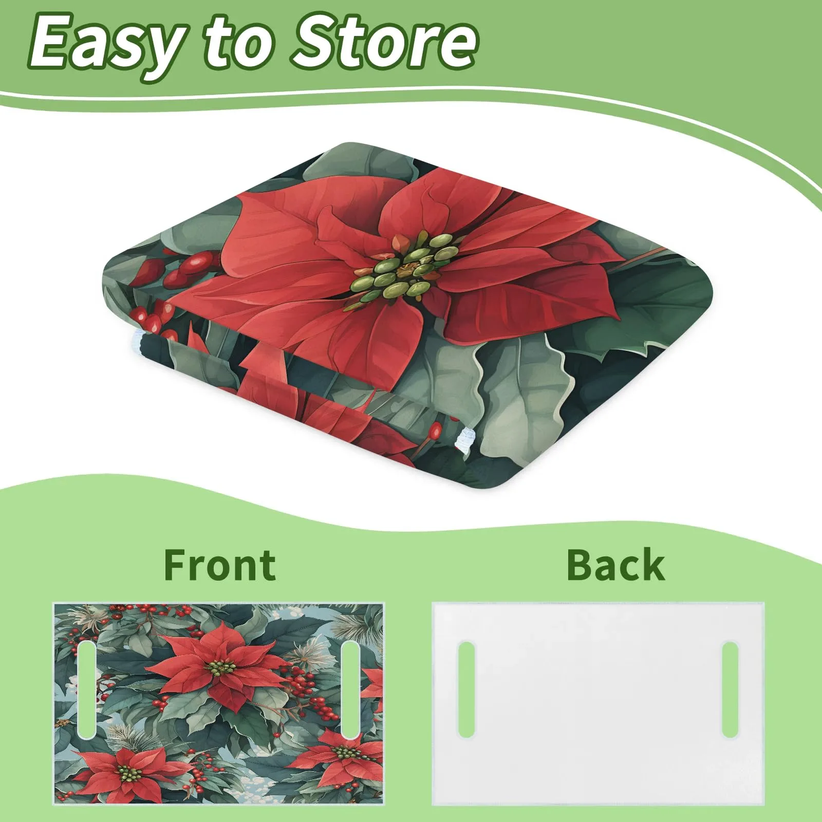 Tiveruda Christmas Lily Golf Cart Seat Cover 51 x 31 in image 4