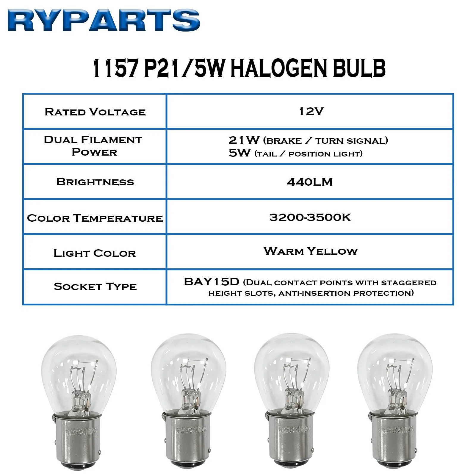 RYPARTS 12V Tail Light Bulbs for Club Car & E-Z-GO image 3