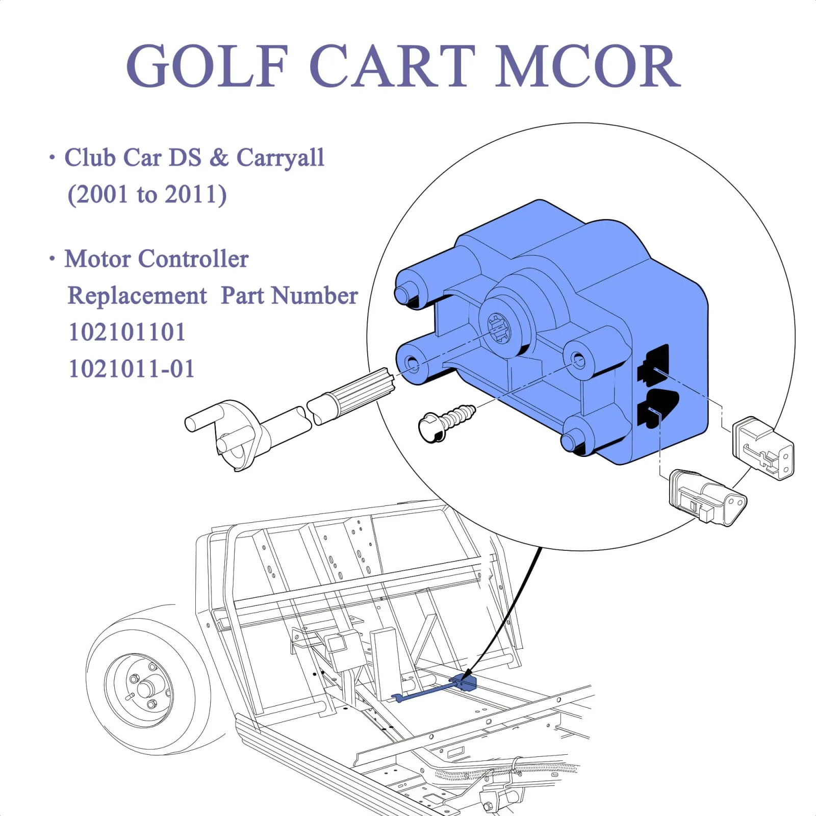 9.99WORLD MALL Throttle Potentiometer for Club Car DS & Carryall — 4333885439 image 4