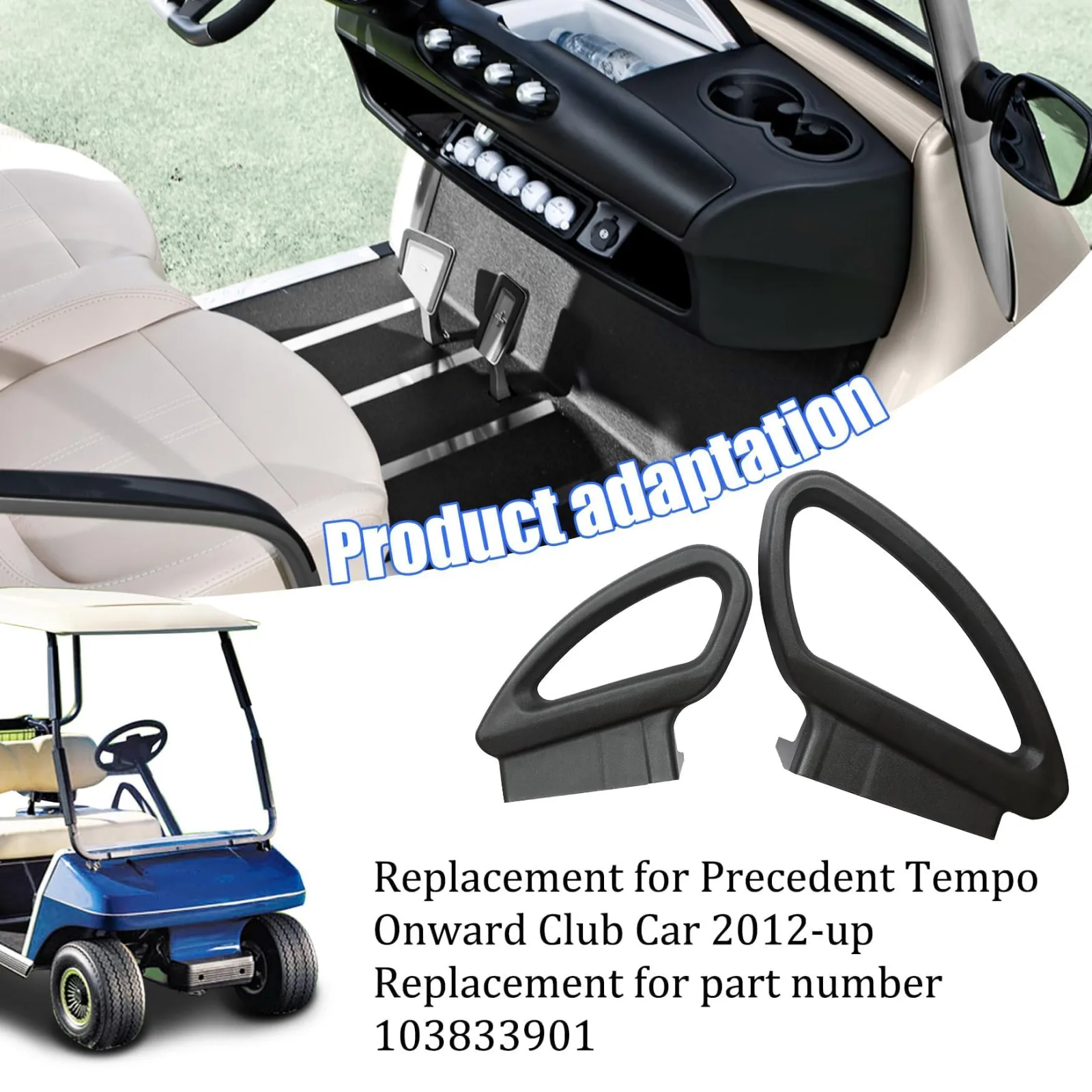 WFLNHB Club Car Precedent Onward Seat Handle Set image 3