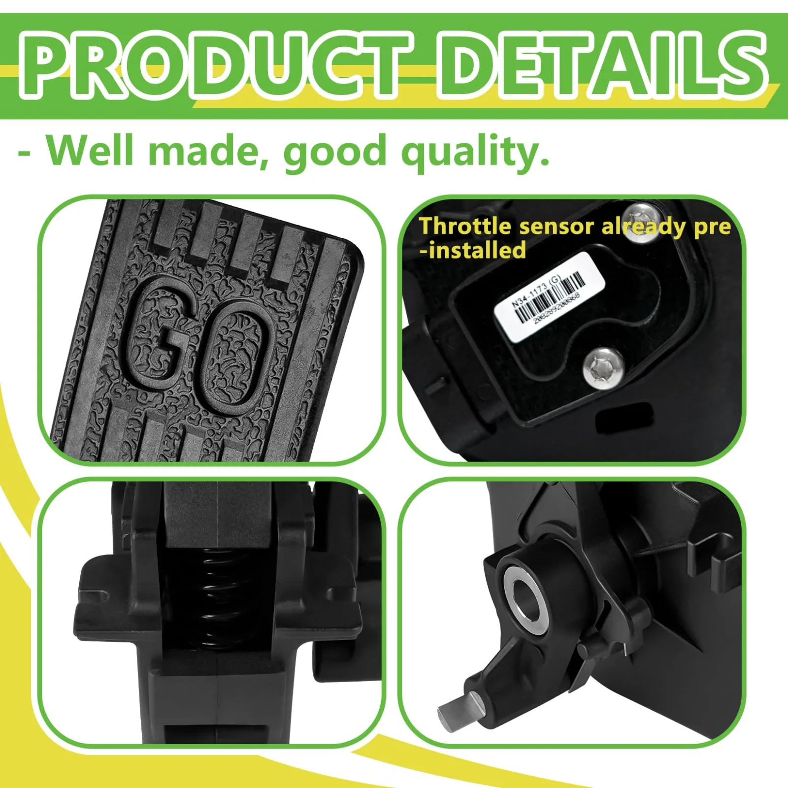DRIVE UP Club Car Accelerator Pedal Assembly DU00002 image 4