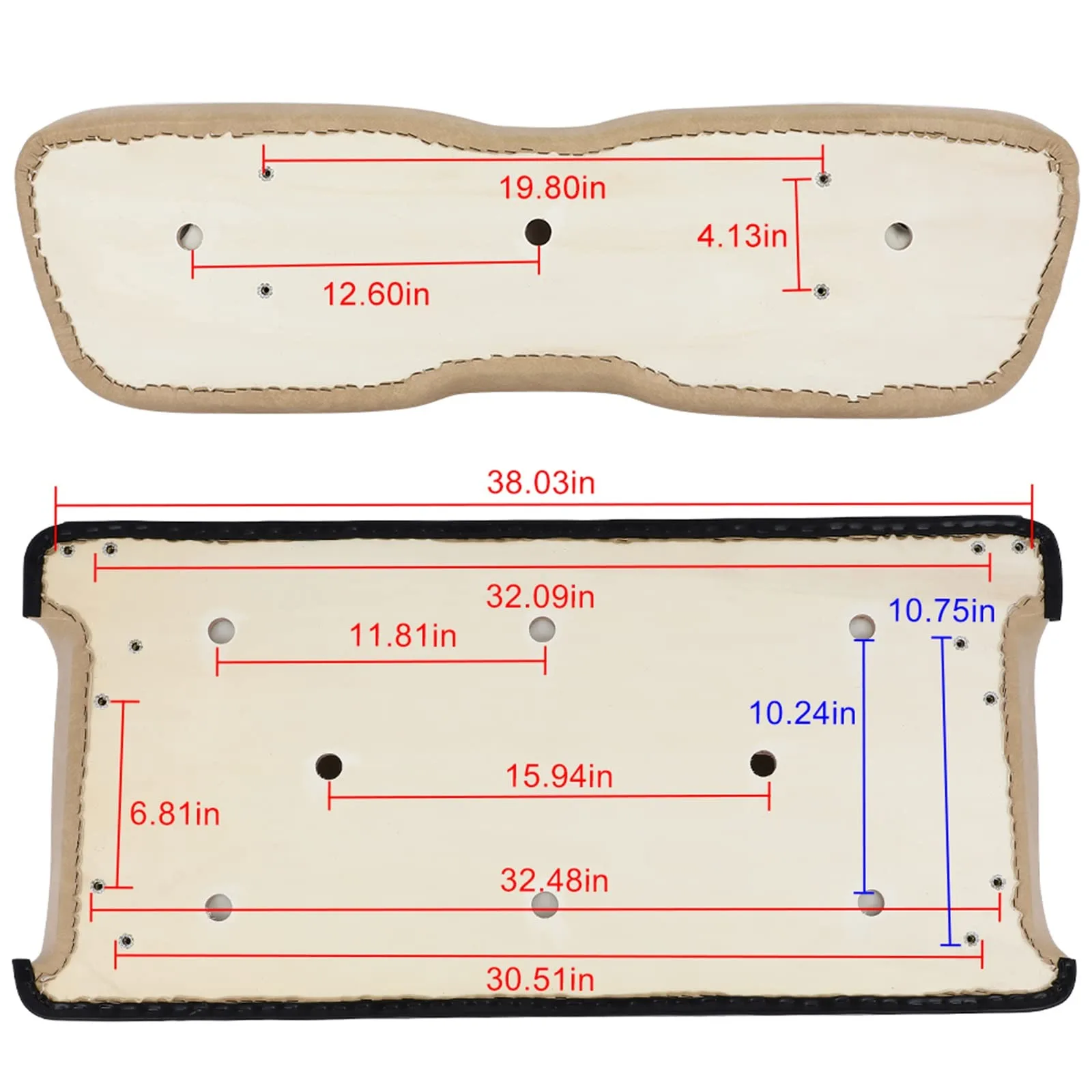 OCPTY Front Seat Cushion Set for Club Car DS