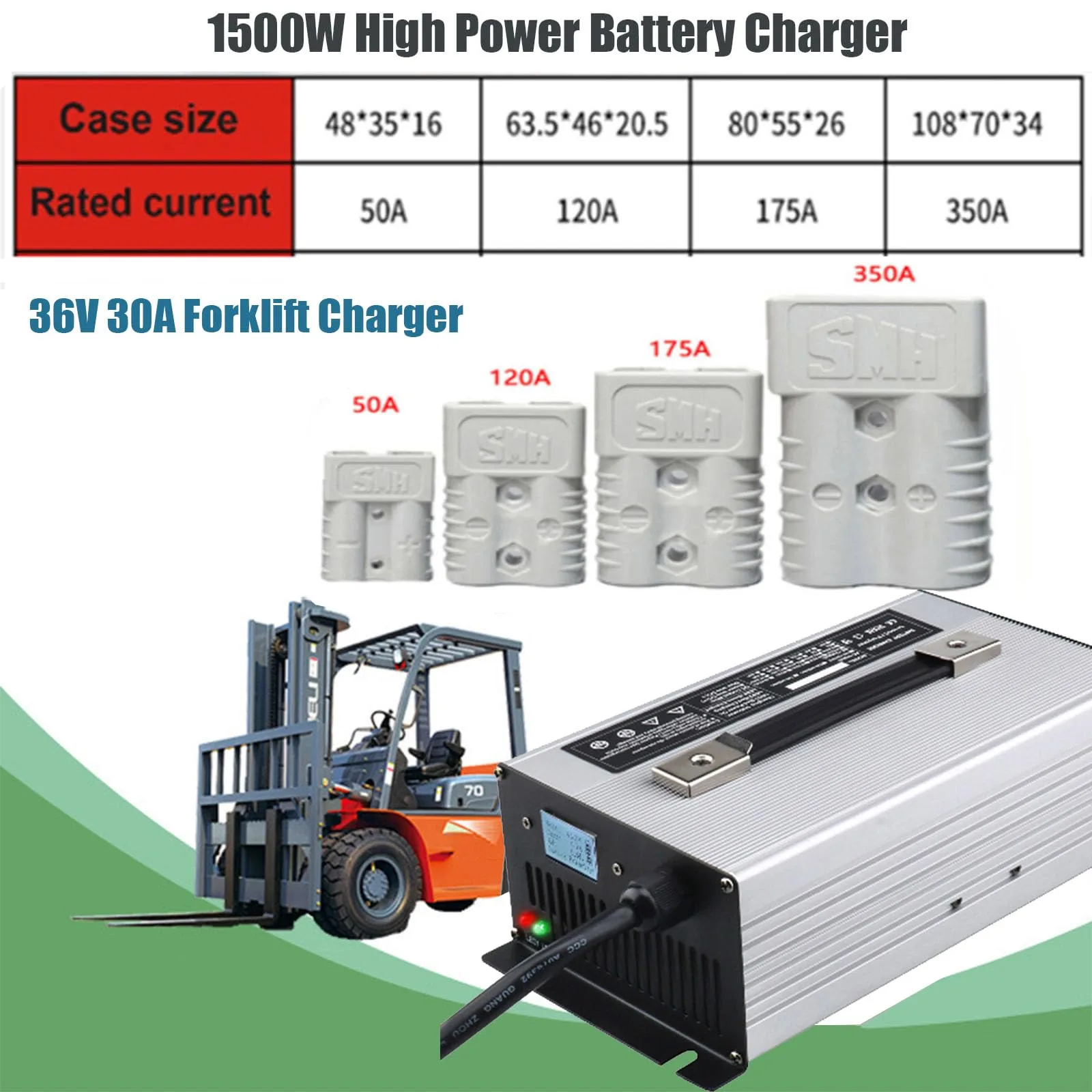 SFKLYU 36V 30A Golf Cart Battery Charger image 2