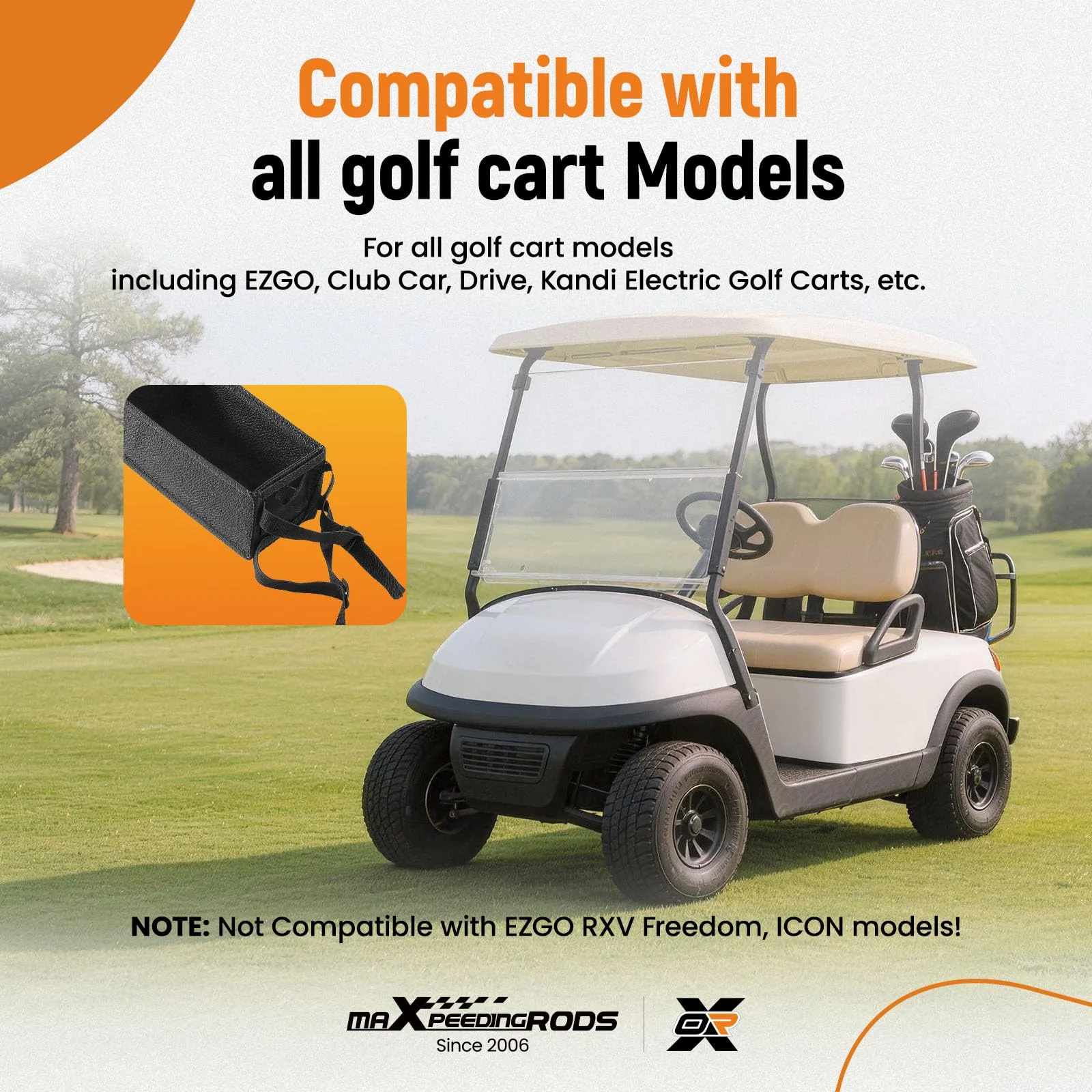 maXpeedingrods EC45VS Golf Cart Front Storage Basket image 3