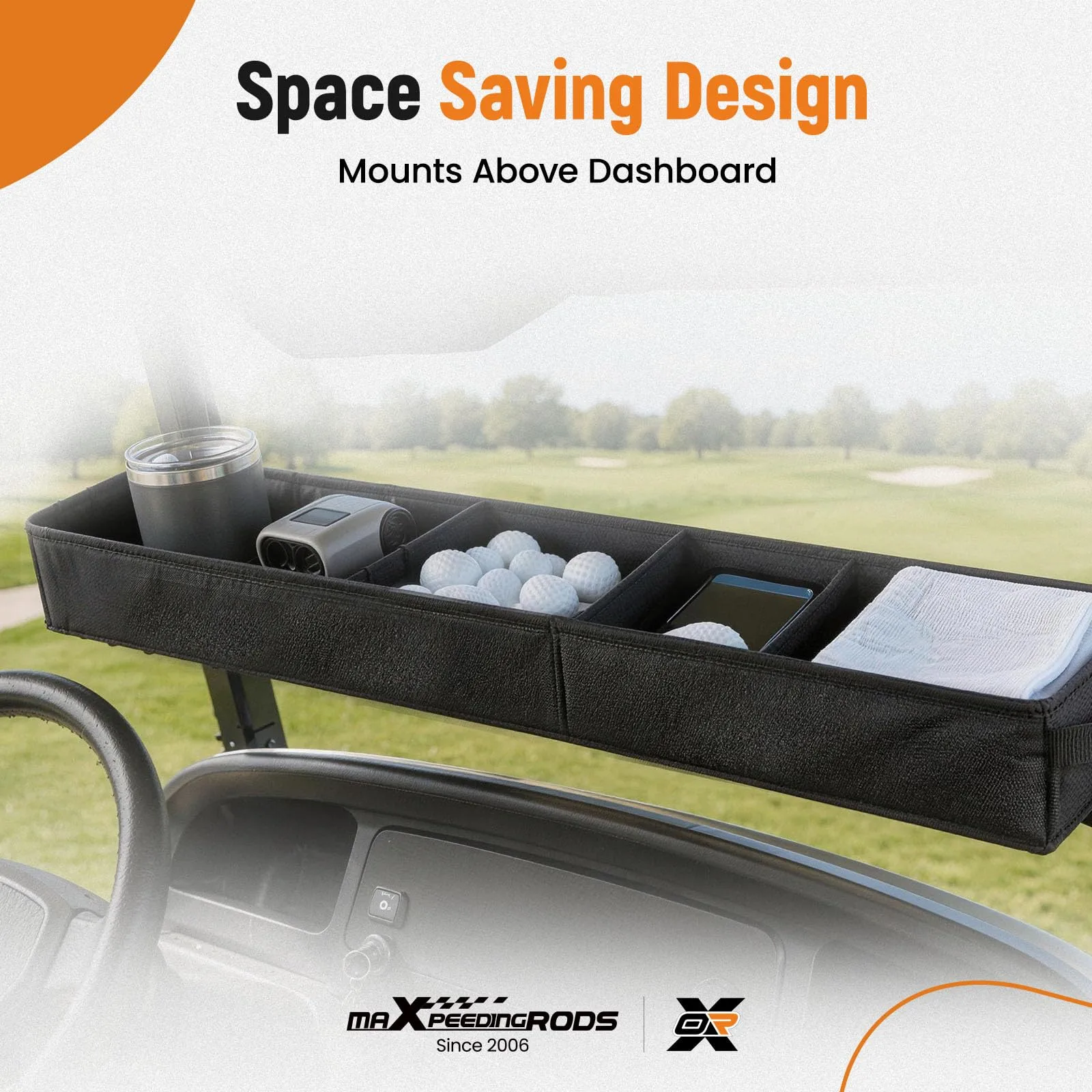 maXpeedingrods EC45VS Golf Cart Front Storage Basket image 4