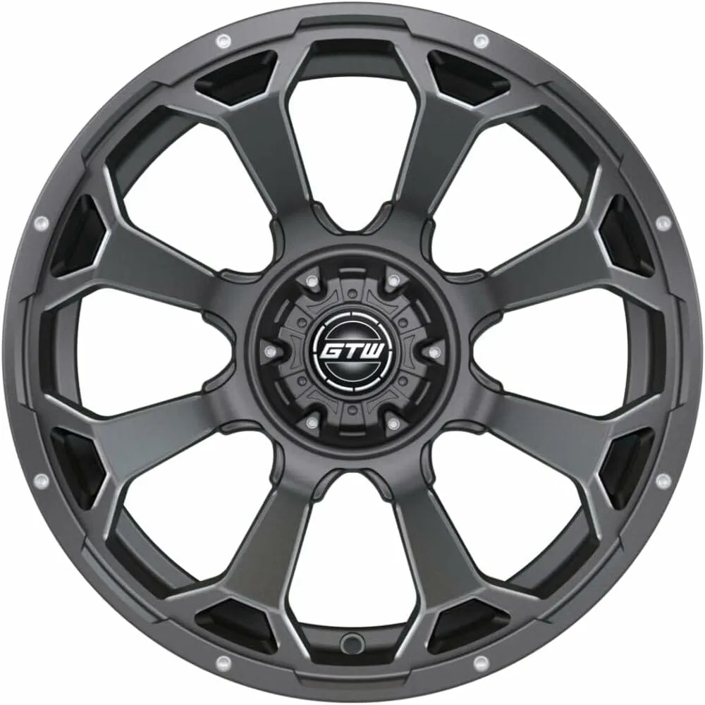 GTW Raven 15x7 Matte Gray Golf Cart Wheel Set image 4
