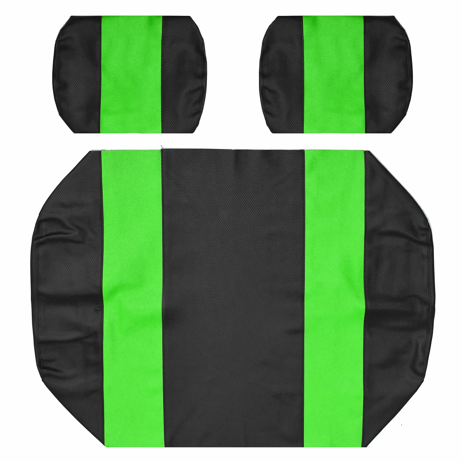 Yamaha G-16/G-22 Front Seat Covers, Black & Lime Green