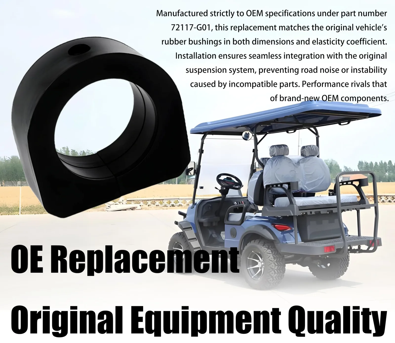 Xiweiqi HD-48646 Rear Spring ISO Mount Bushing Kit image 3