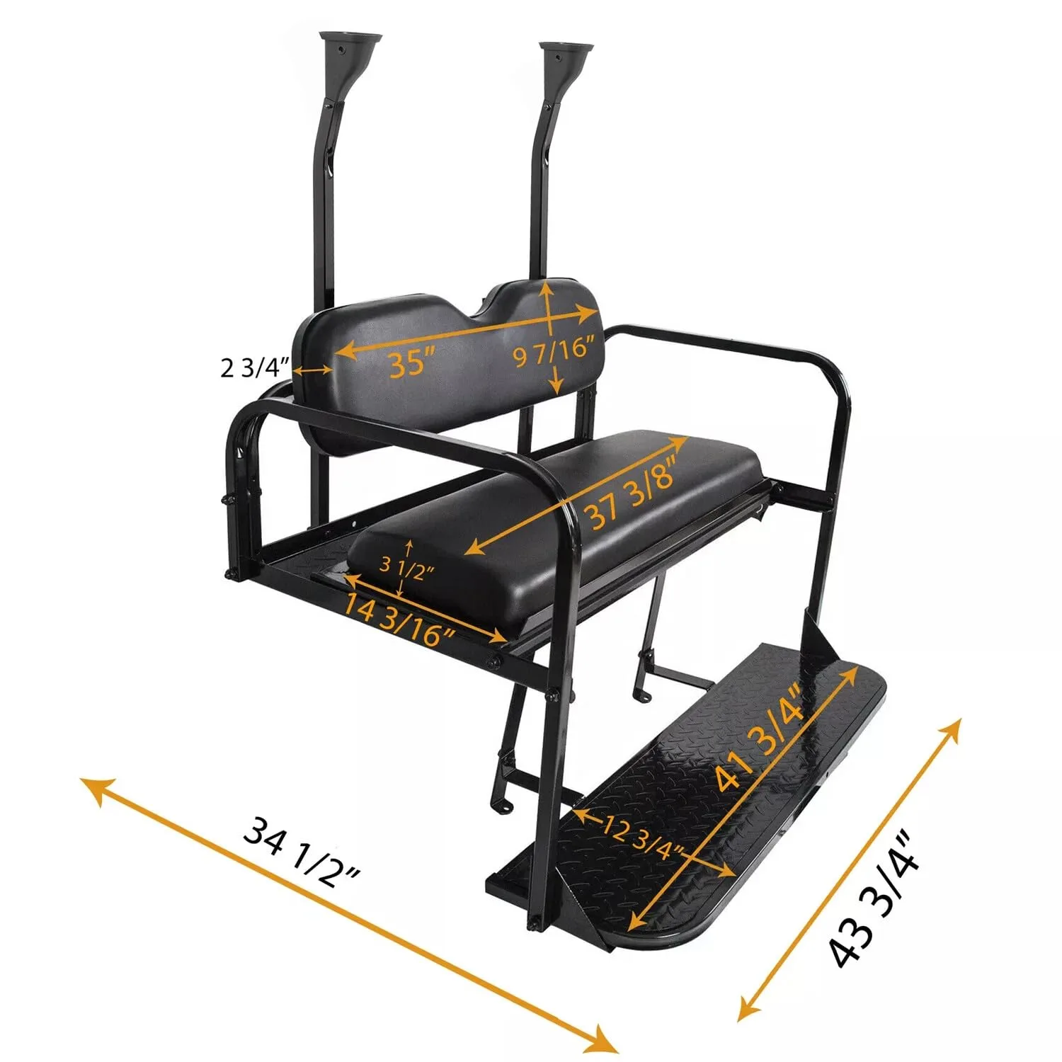 Flip Rear Seat Kit for Club Car Precedent, Onward & Tempo image 3