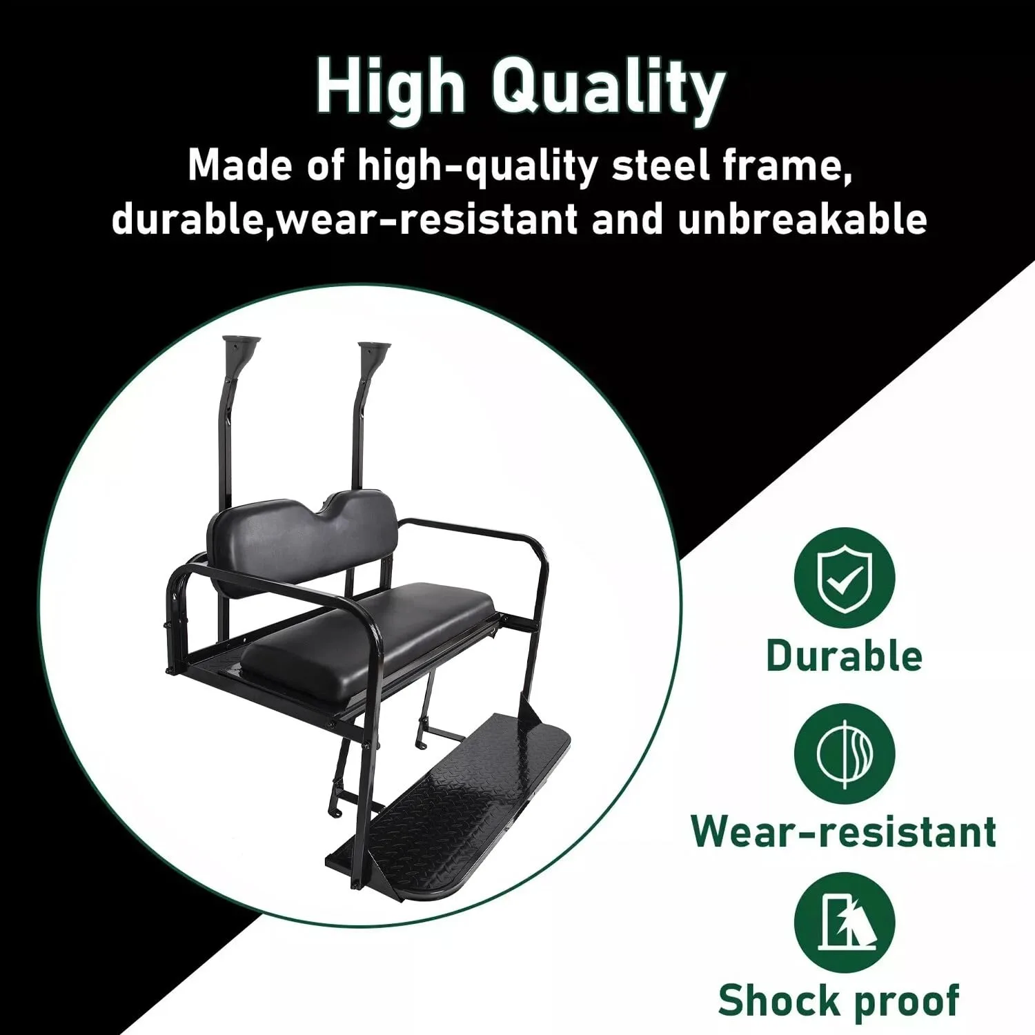 Flip Rear Seat Kit for Club Car Precedent, Onward & Tempo image 4