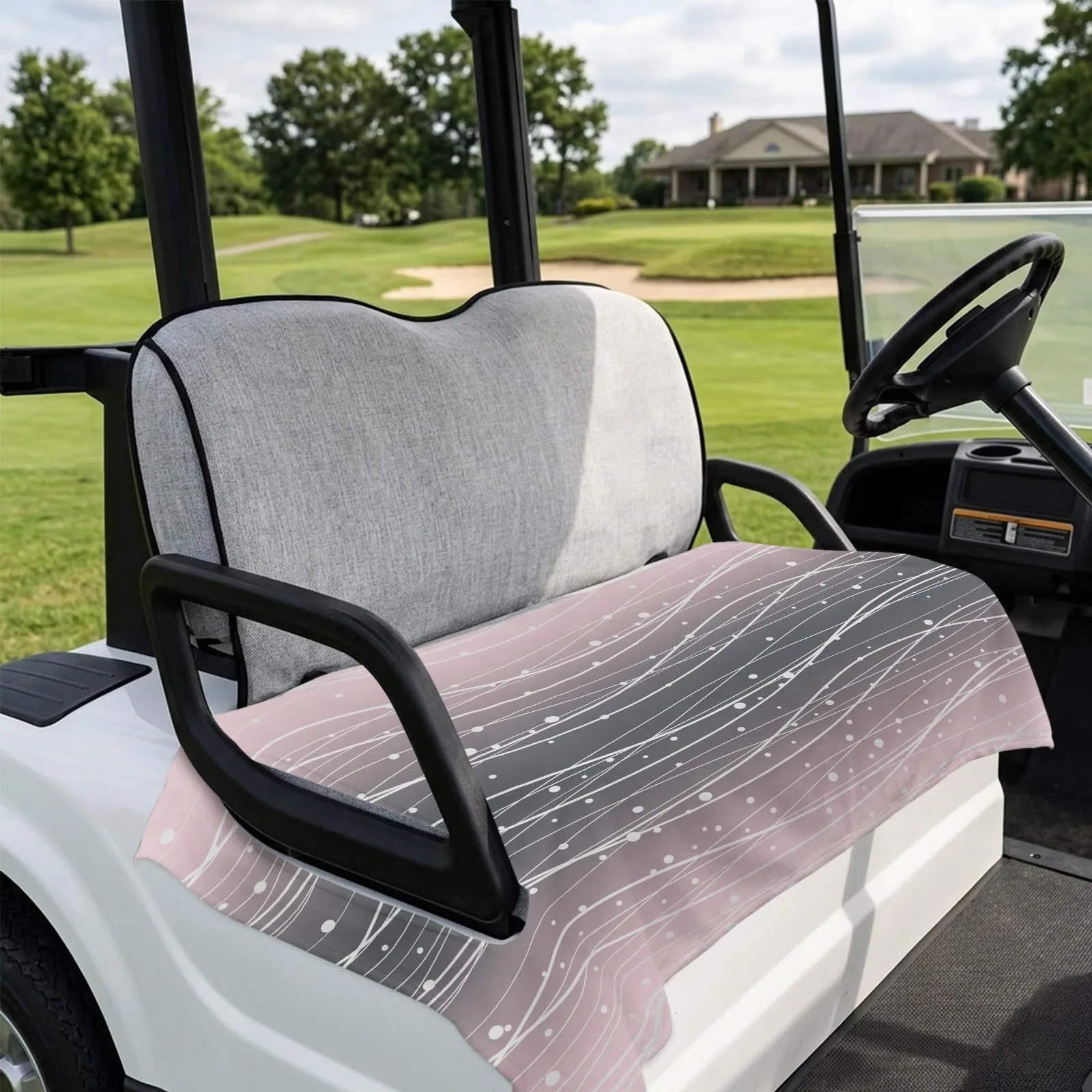 DecorLovee Golf Cart Seat Cover, 51 x 31 in, 2-Seater image 4