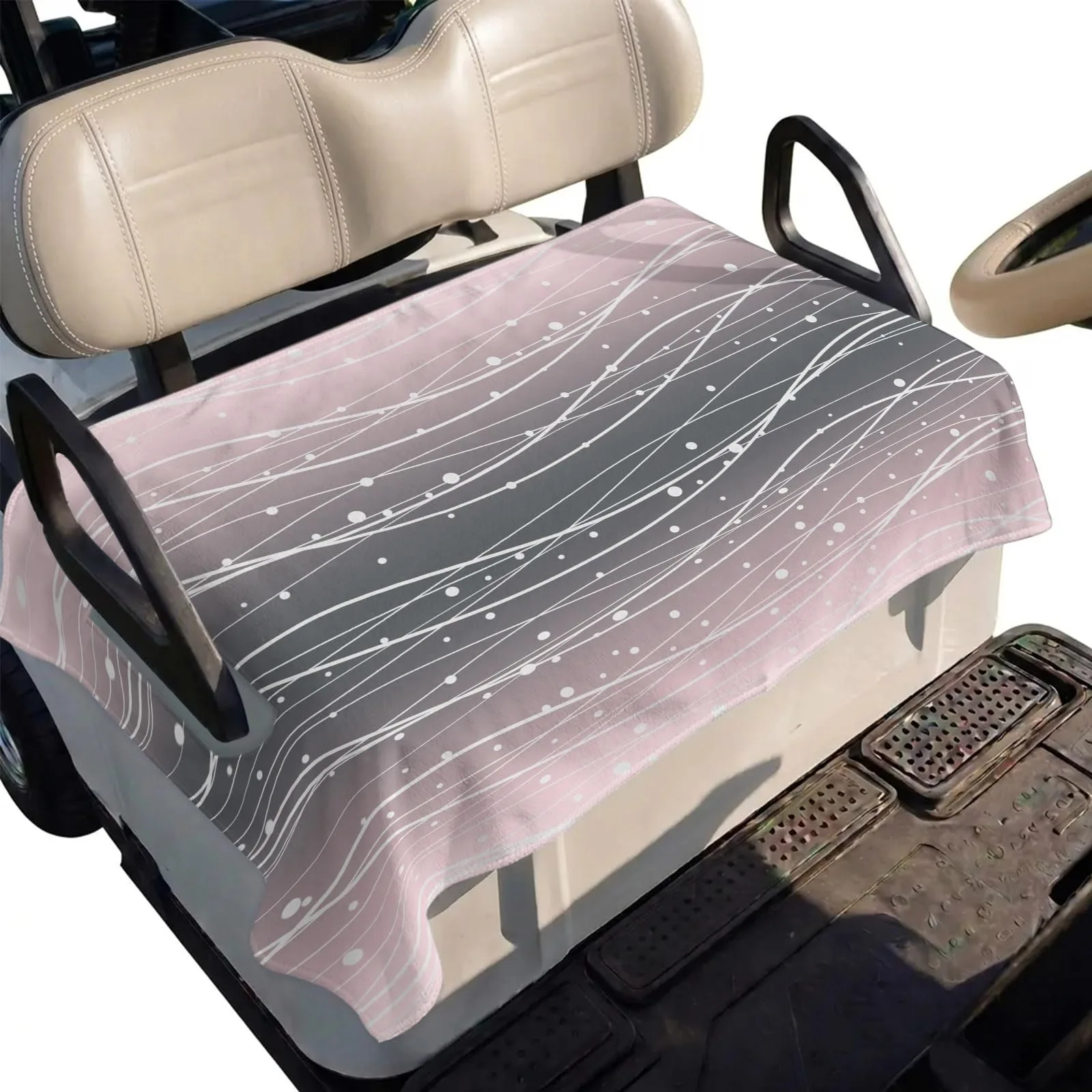 DecorLovee Golf Cart Seat Cover, 51 x 31 in, 2-Seater