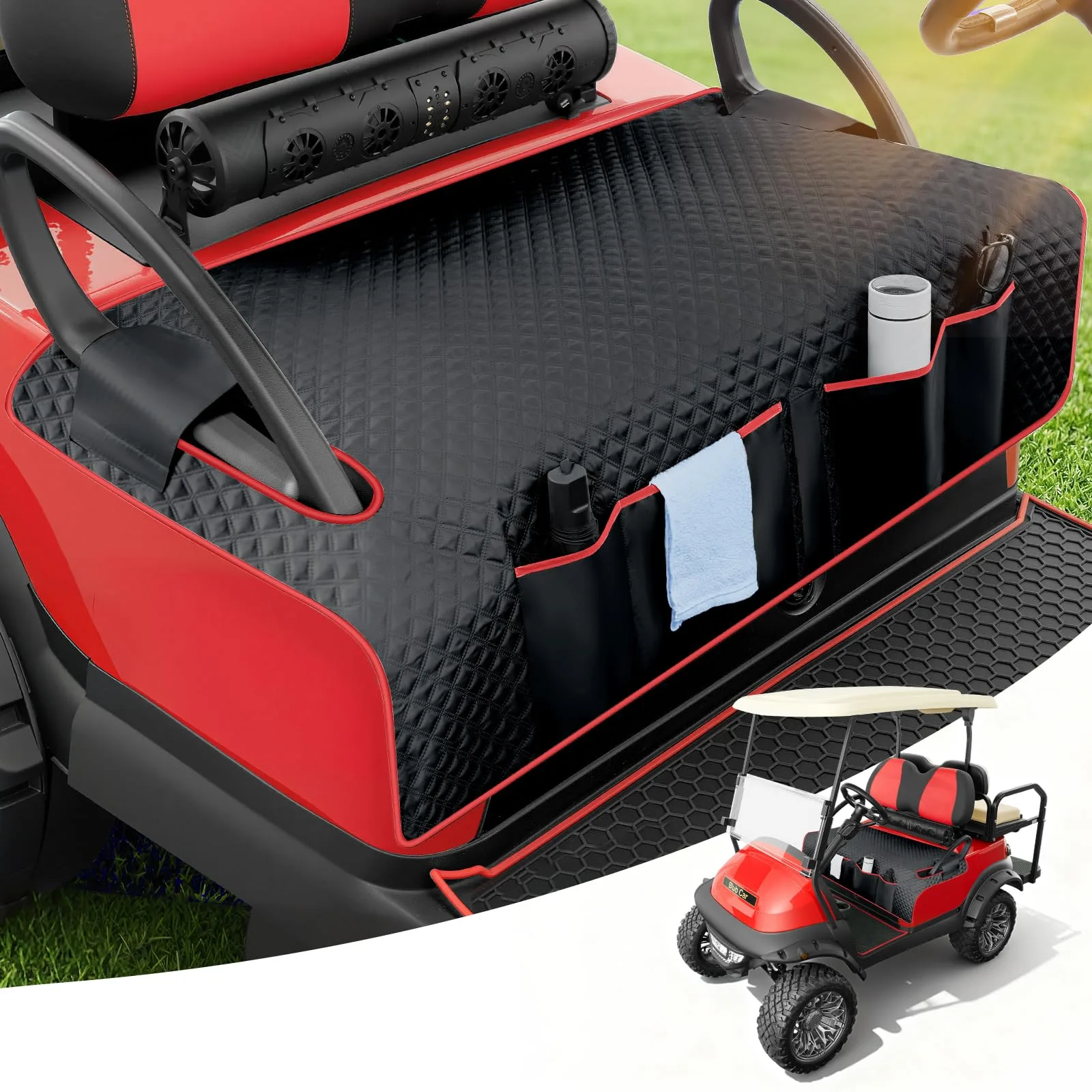 Tecoom GFSCUN Golf Cart Front Seat Cover