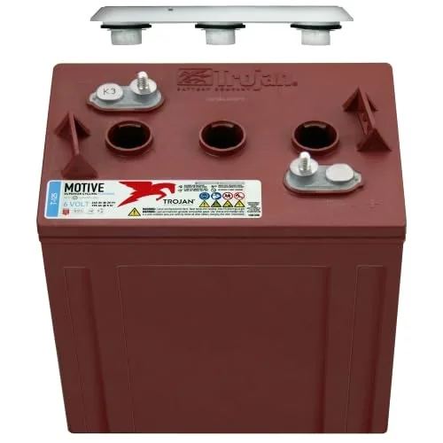 Trojan T-125 GC2 6V 240Ah Deep-Cycle Flooded Lead‑Acid Battery — 6-Pack image 4