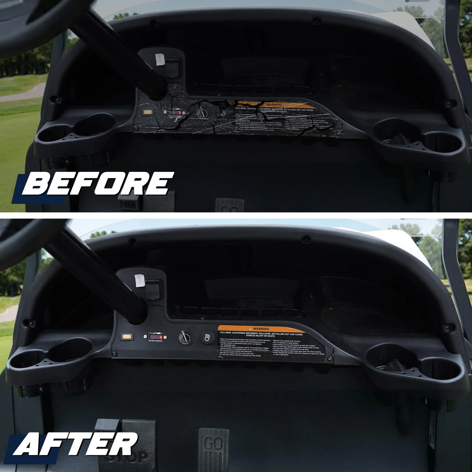 Dacalo Dash Cover for Club Car Tempo Electric Golf Cart image 2