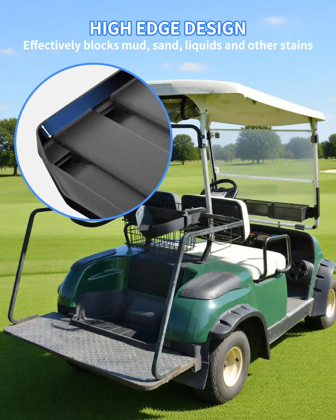 KEWISAUTO Bag Well Mat for Yamaha G14-G22 Golf Carts image 3
