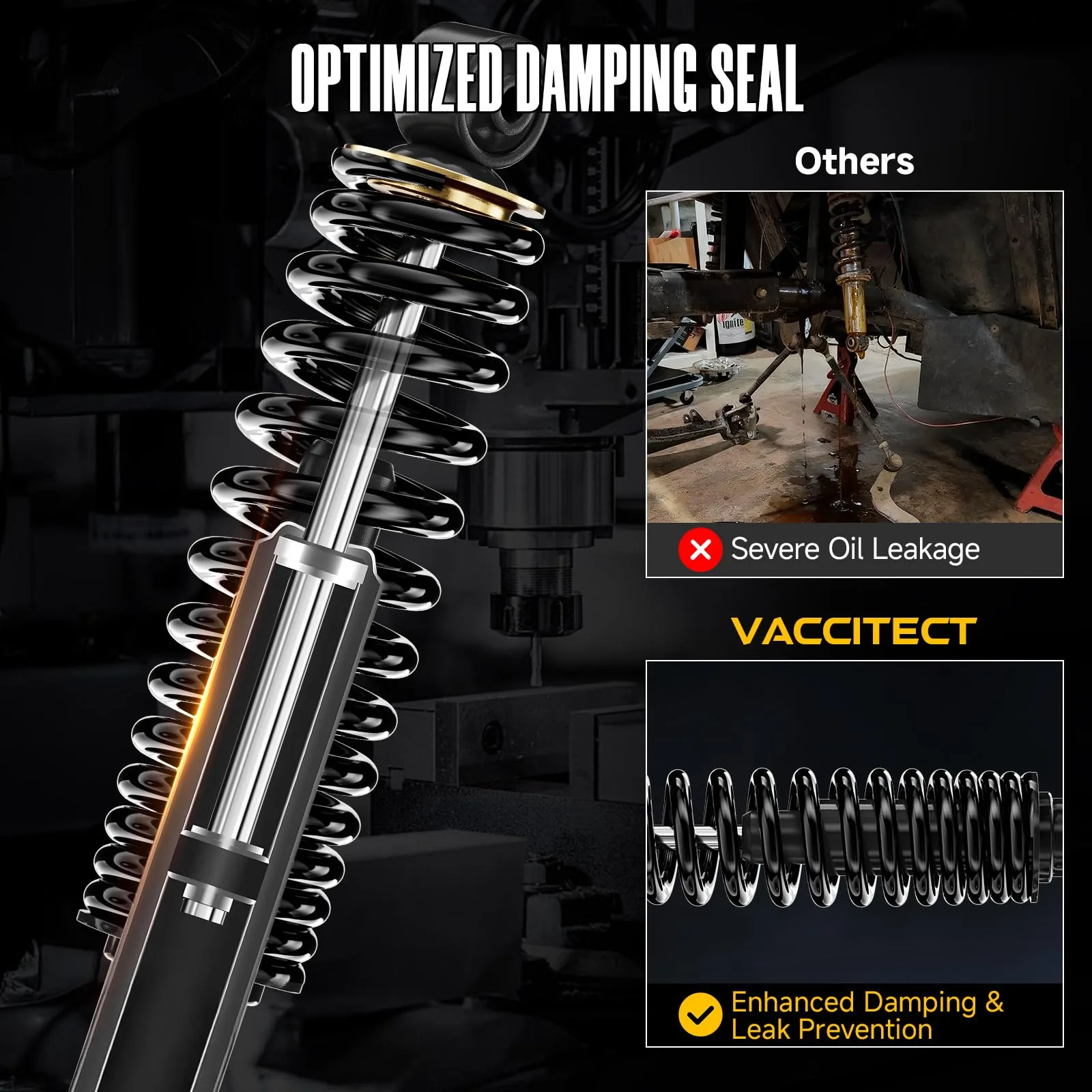 Vaccitect Rear Shocks with Springs for Yamaha Golf Carts image 4