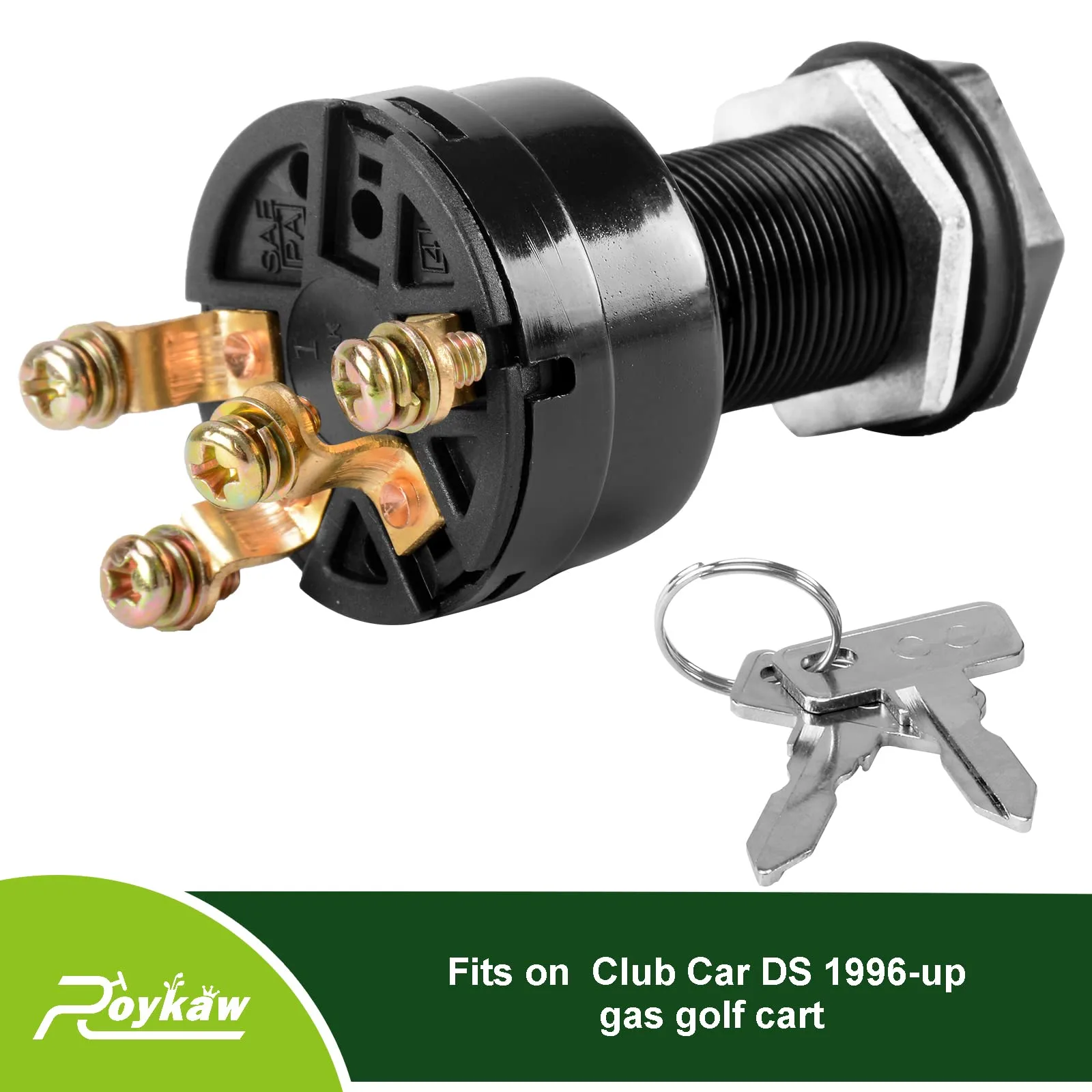 Golf Cart Ignition Switch and Key for Club Car DS 1996-Up Models, Replaces OEM # 101826301, 1012505 image 4
