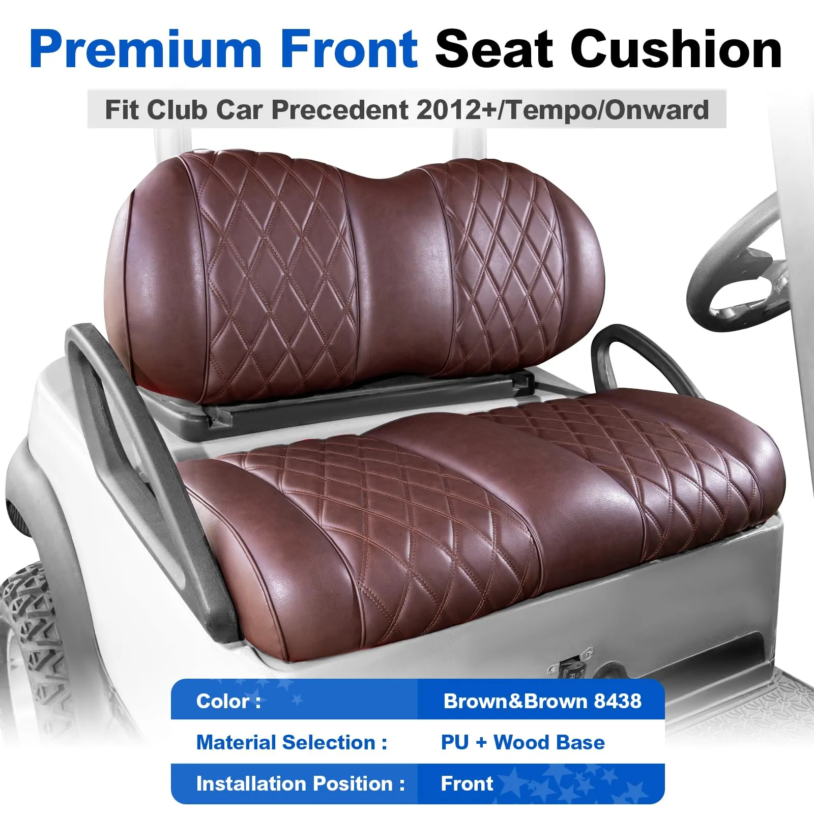 NOKINS Front Seat Cushion Kit for Club Car Precedent image 2