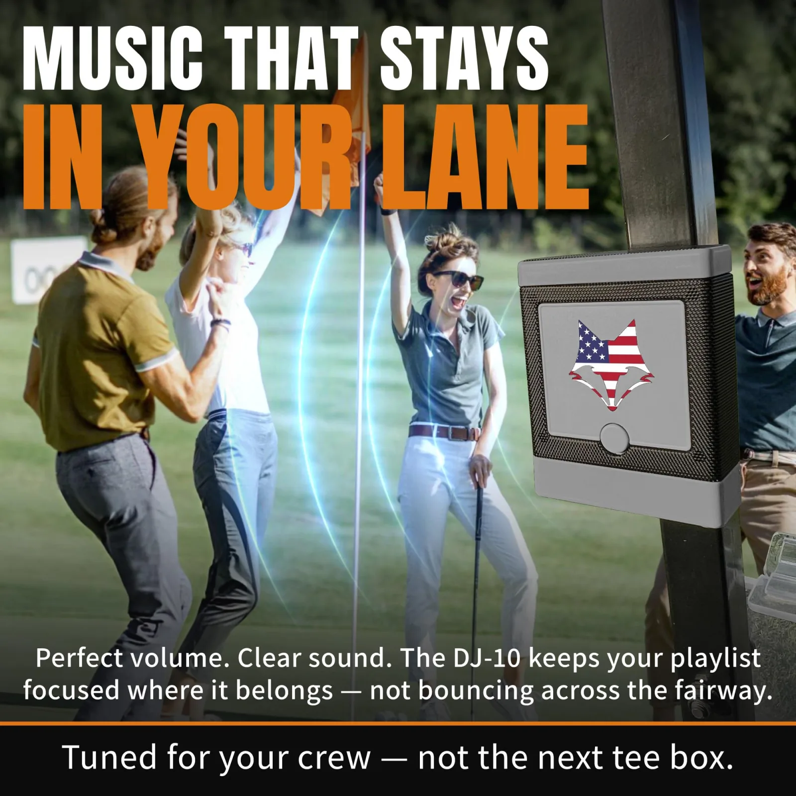 DESERT FOX GOLF DJ-10 Bluetooth Golf Cart Speaker image 3