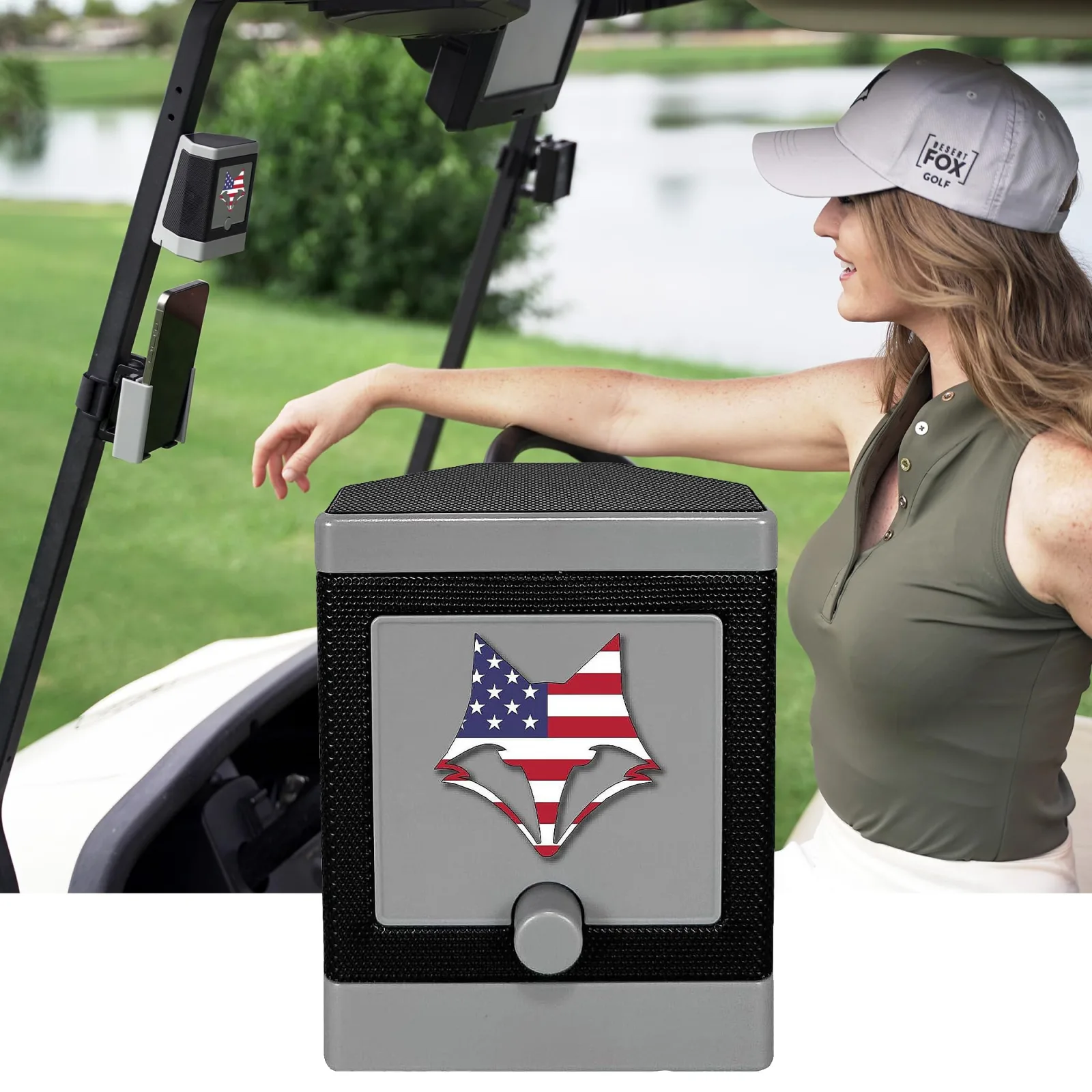 DESERT FOX GOLF DJ-10 Bluetooth Golf Cart Speaker