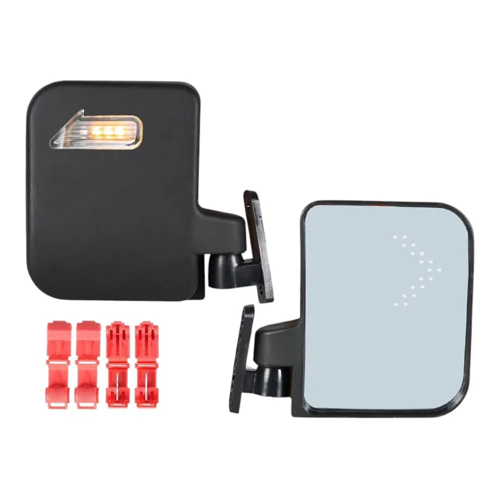 Golf Cart Side Mirrors with LED Turn Signals Mod-G33S-3787