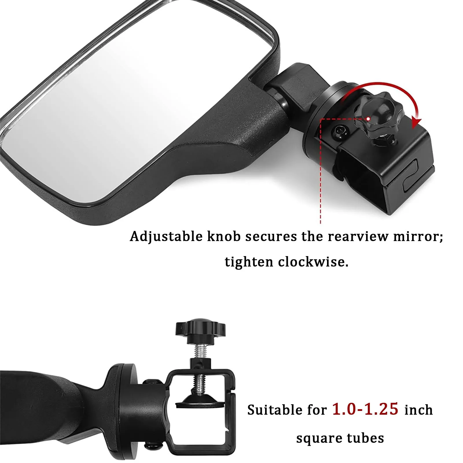 DFRDGFAG Mirrors for Yamaha UMAX Rally 2+2 2019-2026 image 3