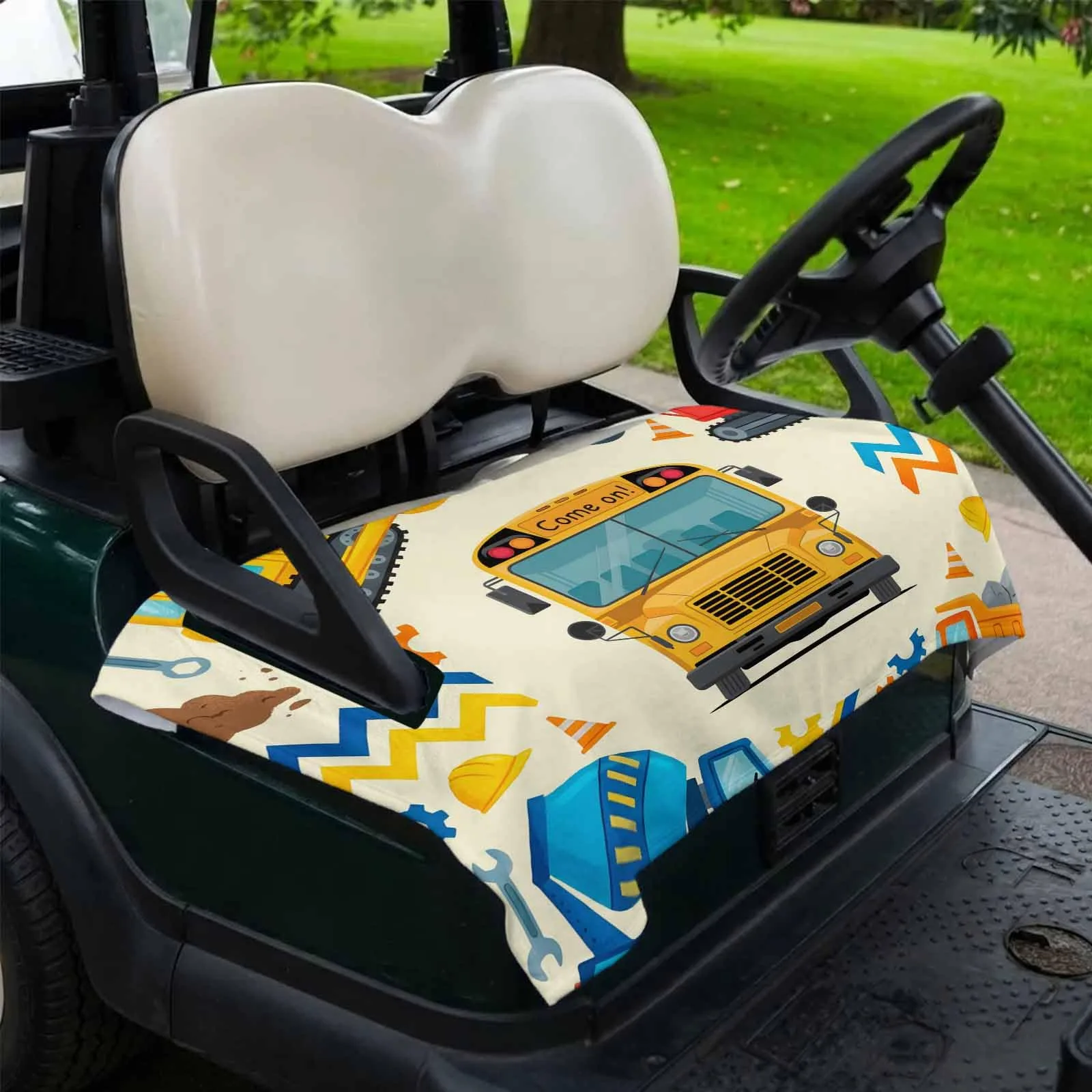 DecorLovee Golf Cart Seat Cover, 51 x 31 in Microfiber image 2