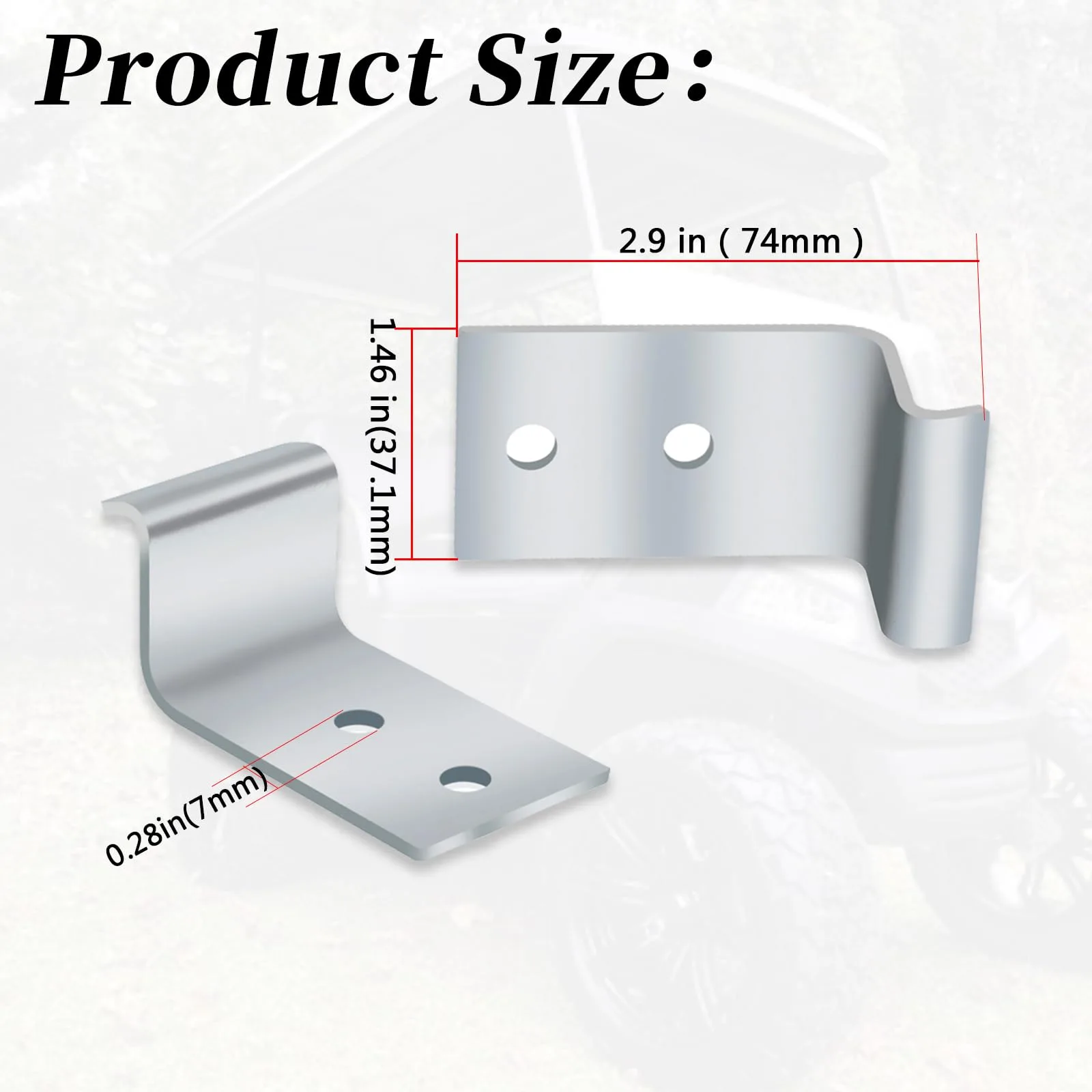 XYgdhqpt 18250-G1 Seat Hinges for E-Z-GO Golf Carts image 3